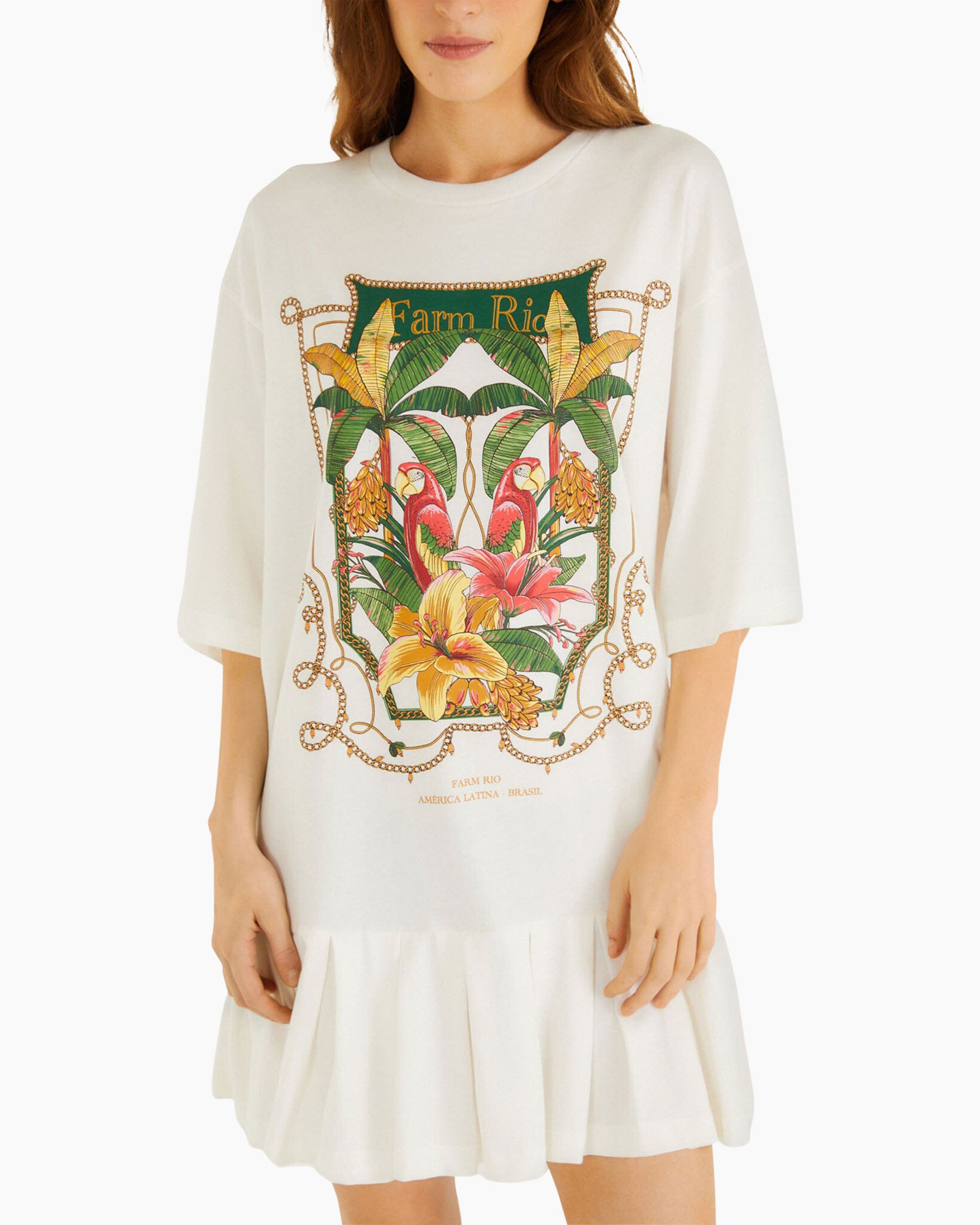 t-shirt, graphic, floral, palm, print