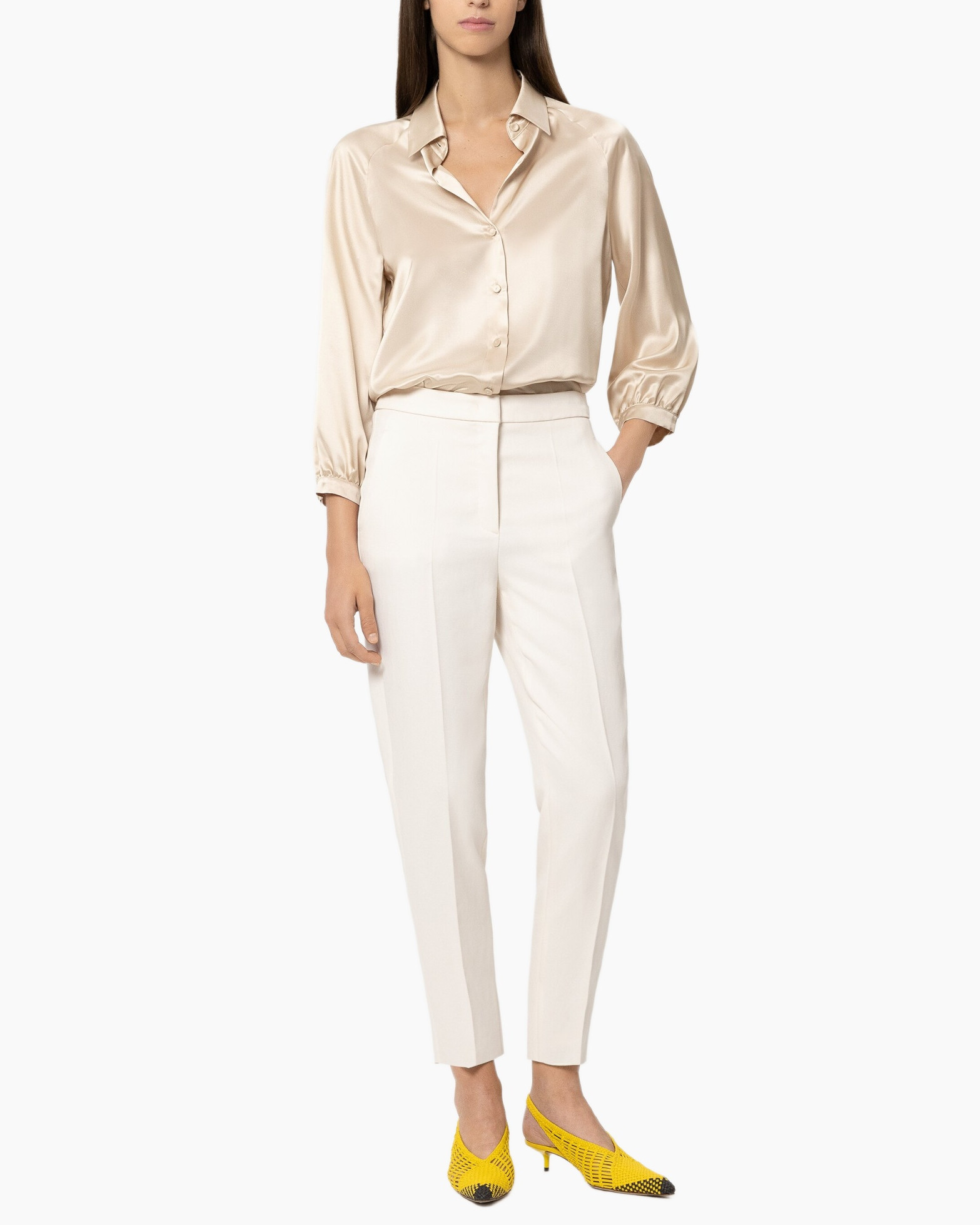 Blouse, Clothing, Formal Wear, Pants