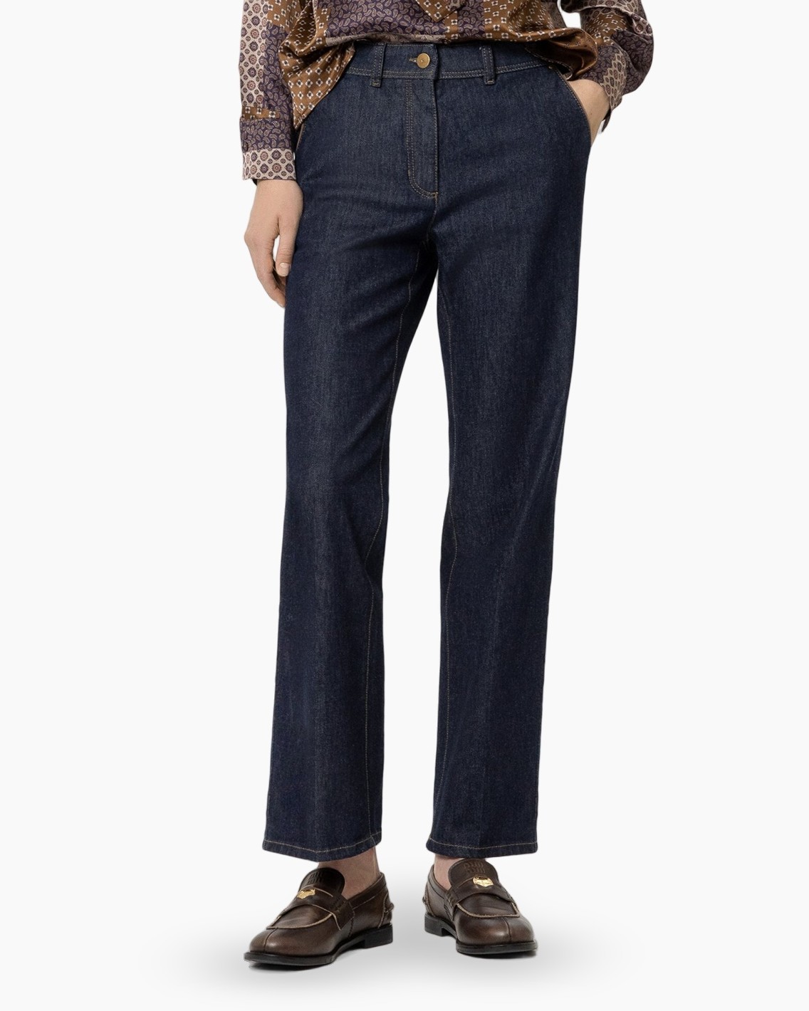 jeans, denim, pants, straight leg, dark blue