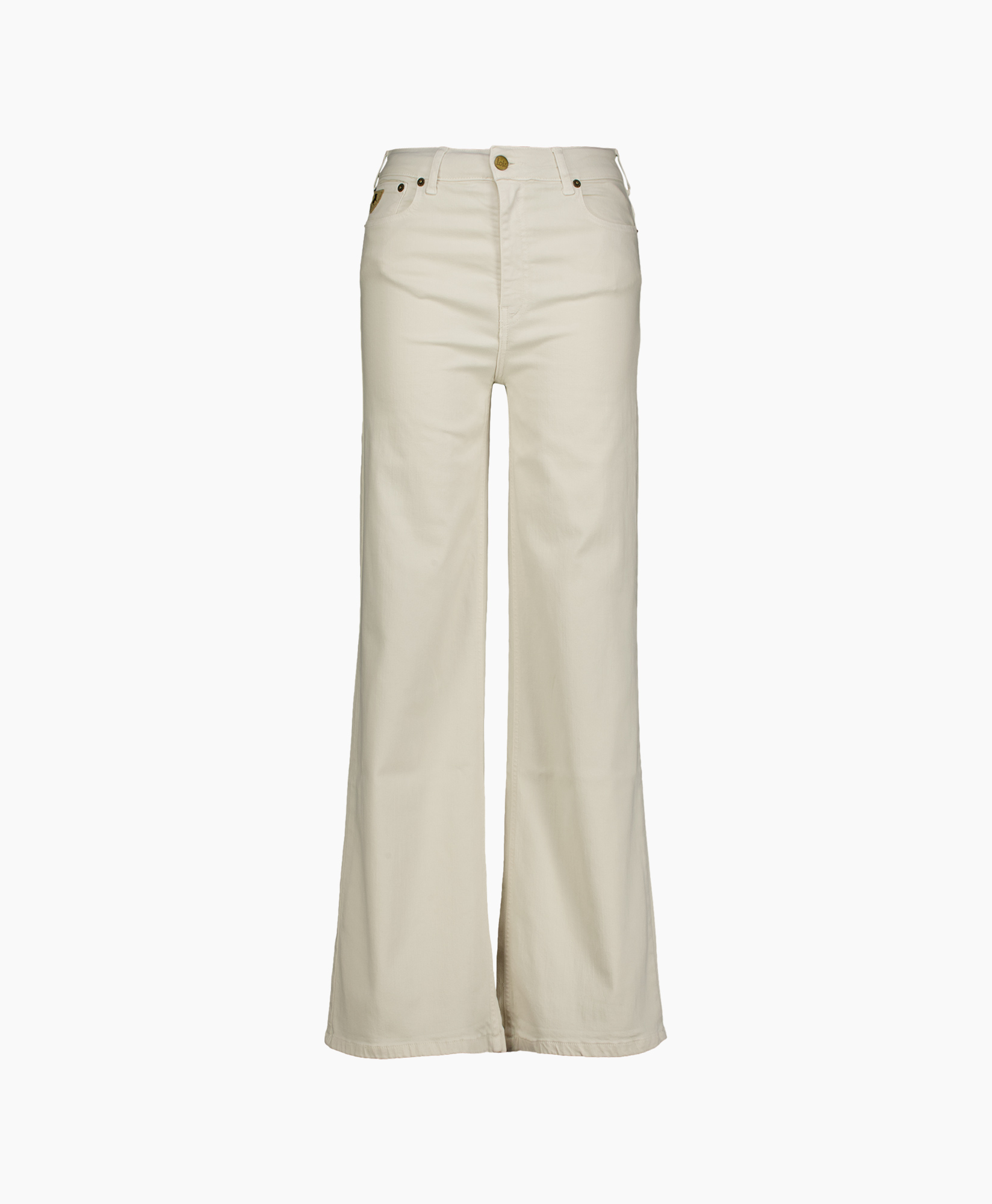 pants, trousers, cream, wide-leg, flat-front