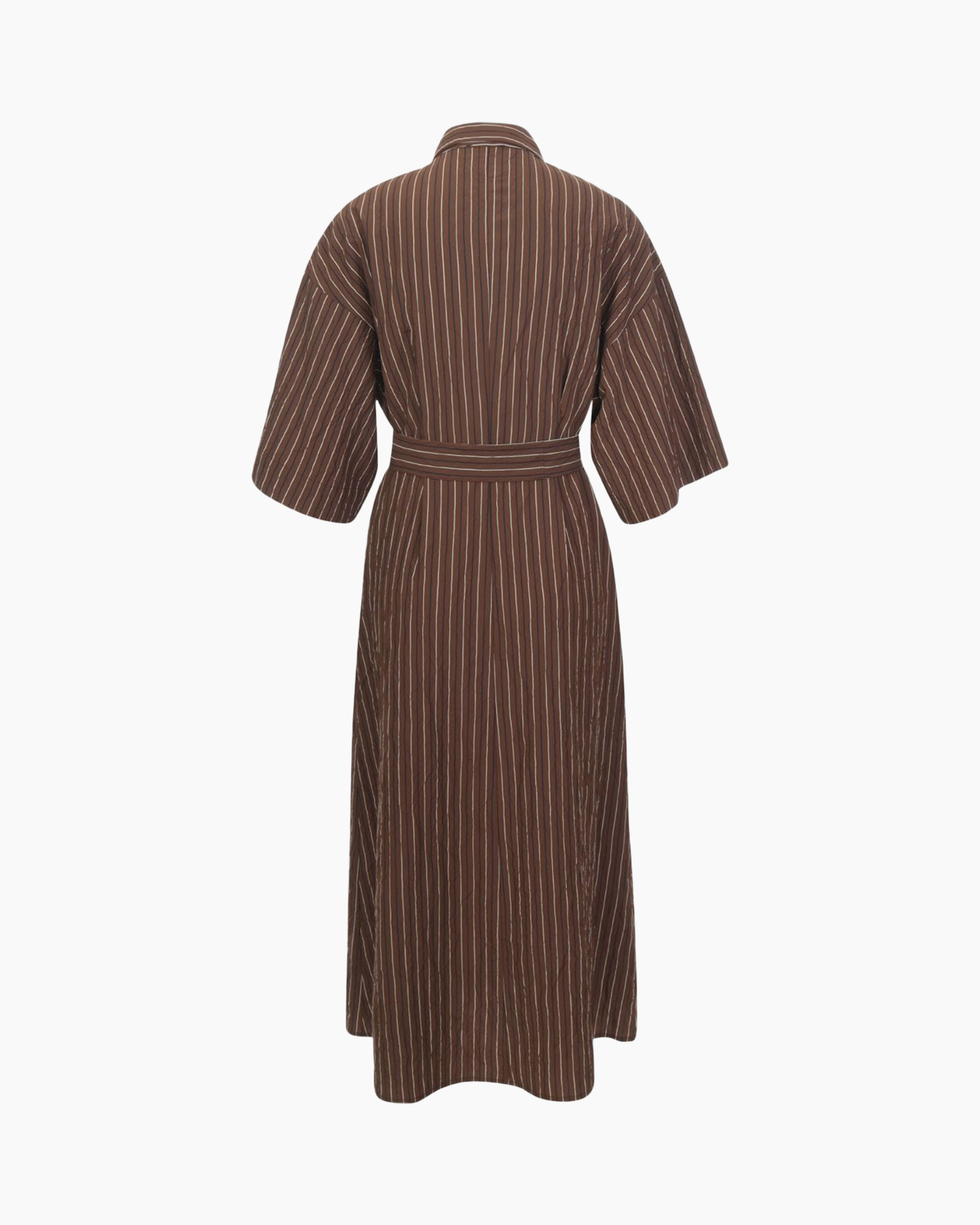 kimono, robe, striped, belt, long length