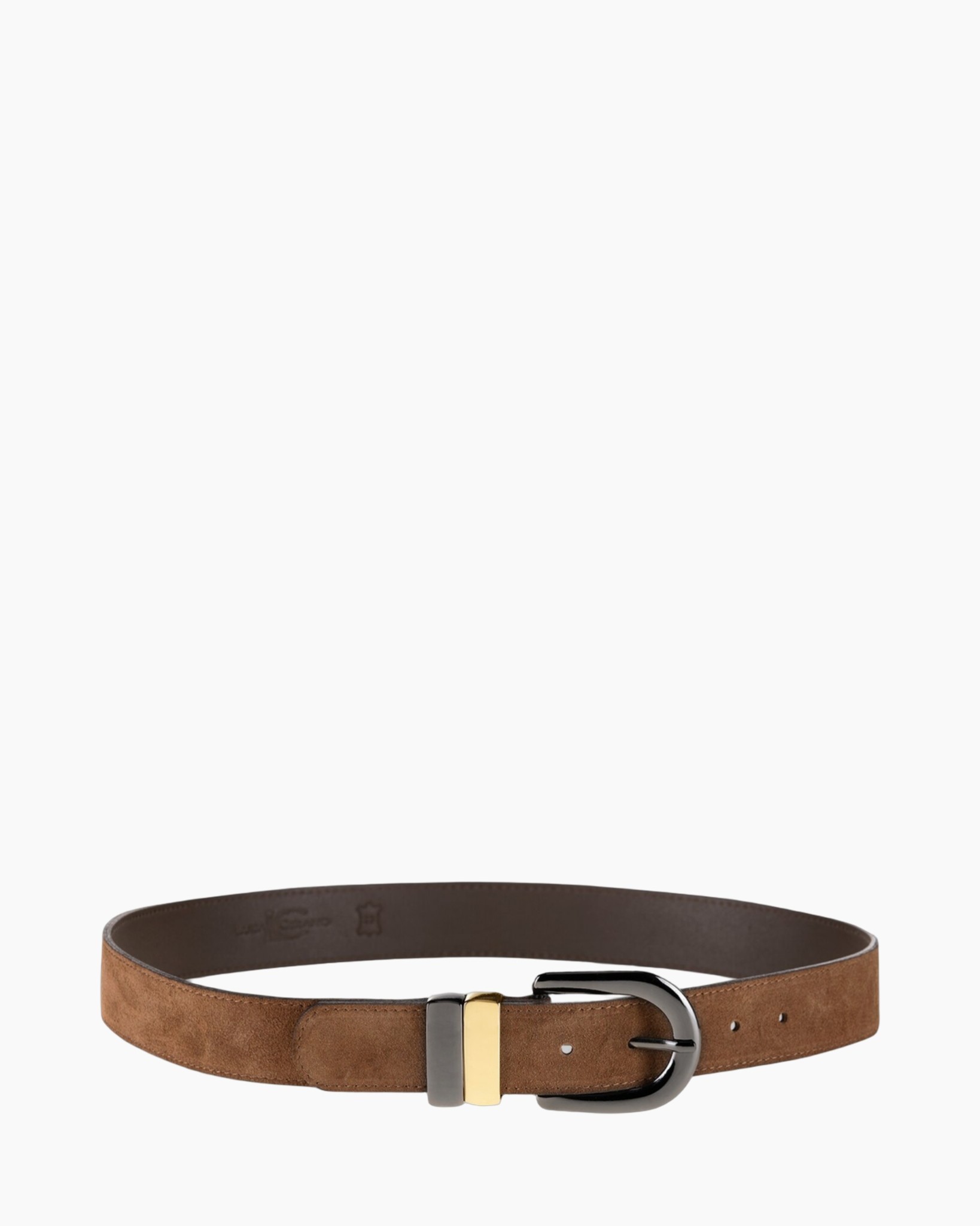 leather belt, brown, suede, buckle, adjustable