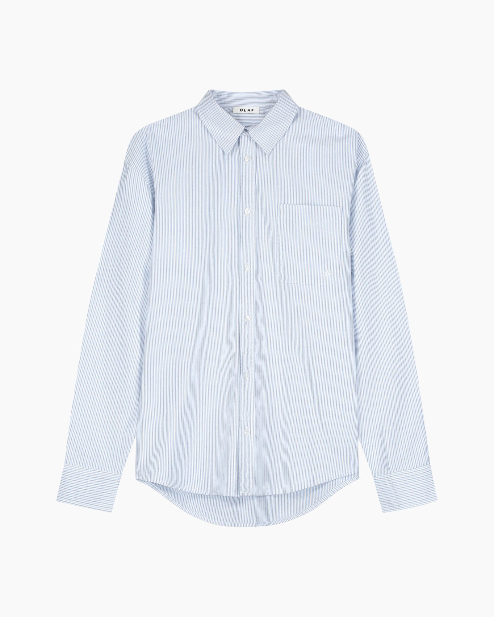 shirt, button-down, striped, long-sleeve, pocket