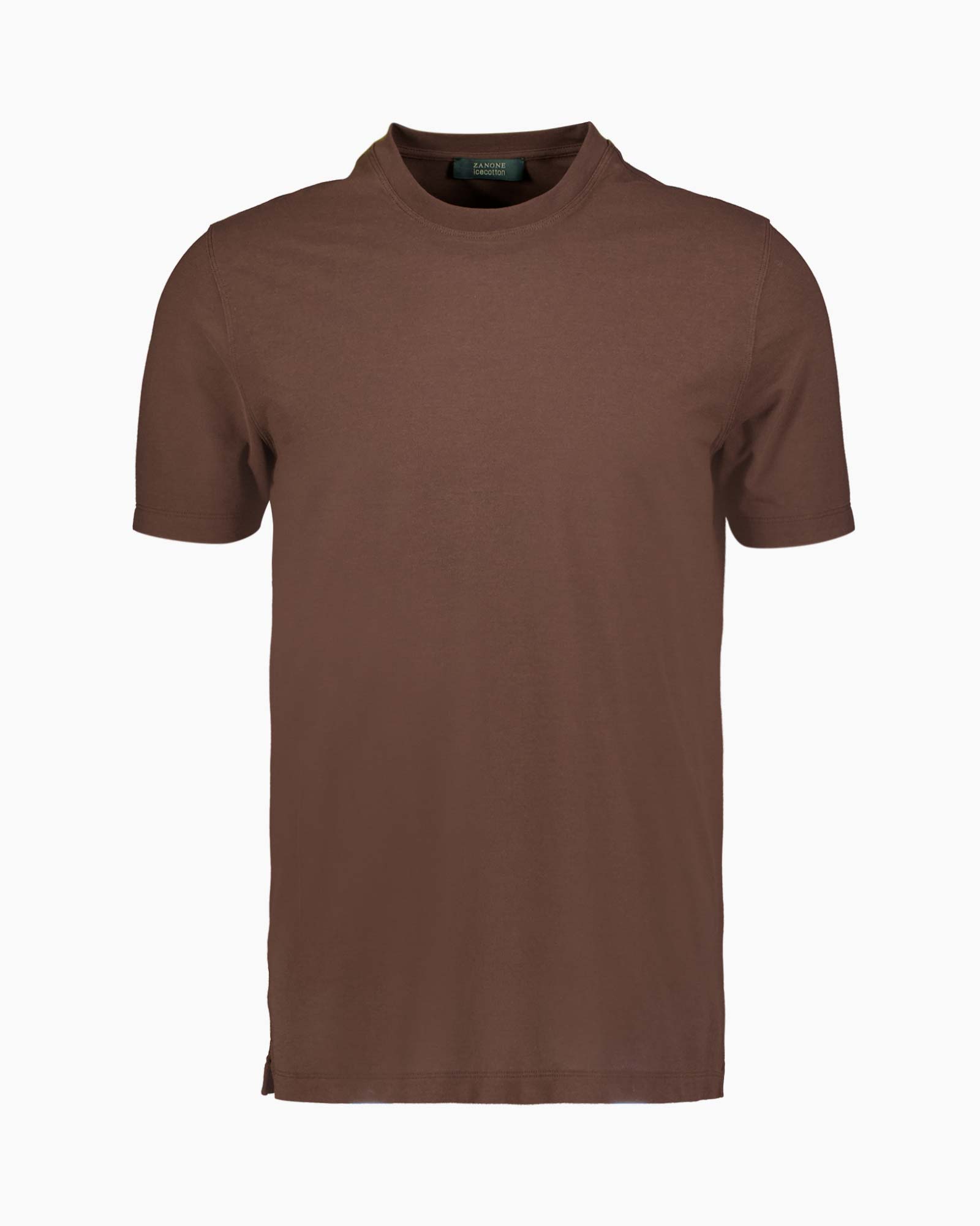 Icecotton T-shirt Donker Bruin