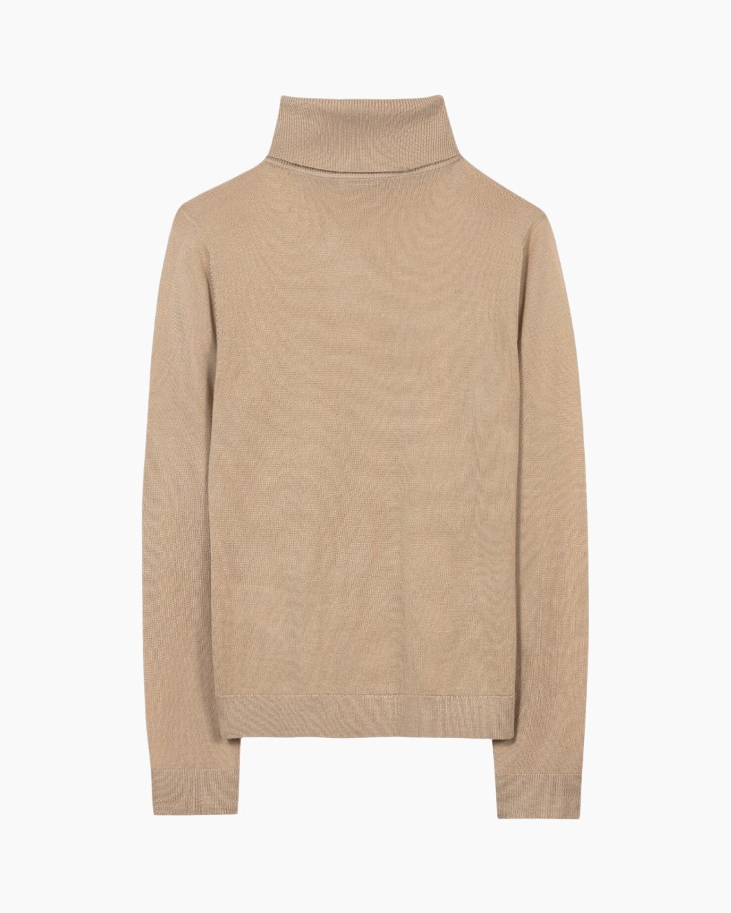 turtleneck, beige, knit, sweater, long-sleeve