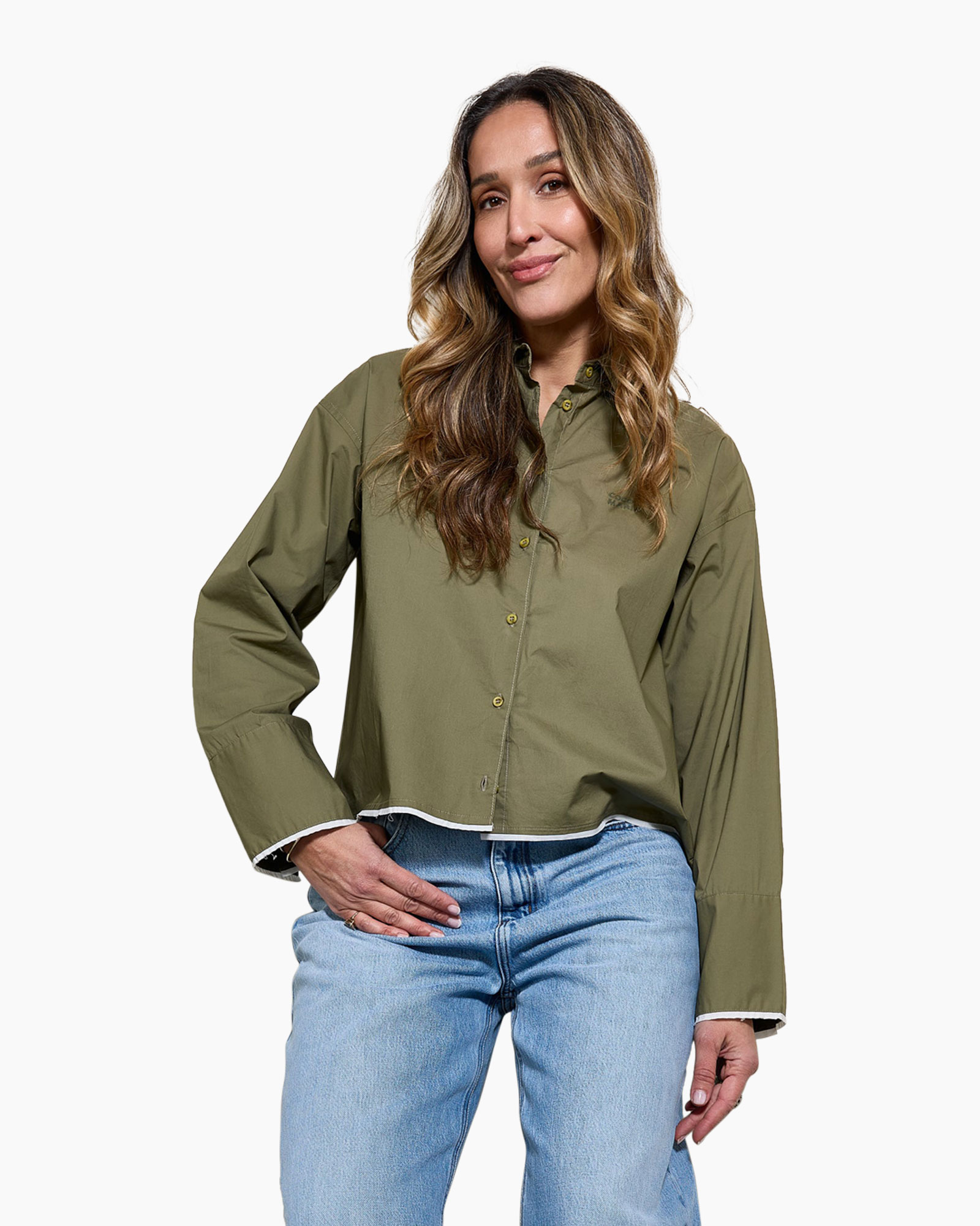 Shirt, Long Sleeve, Jeans, Person, Woman