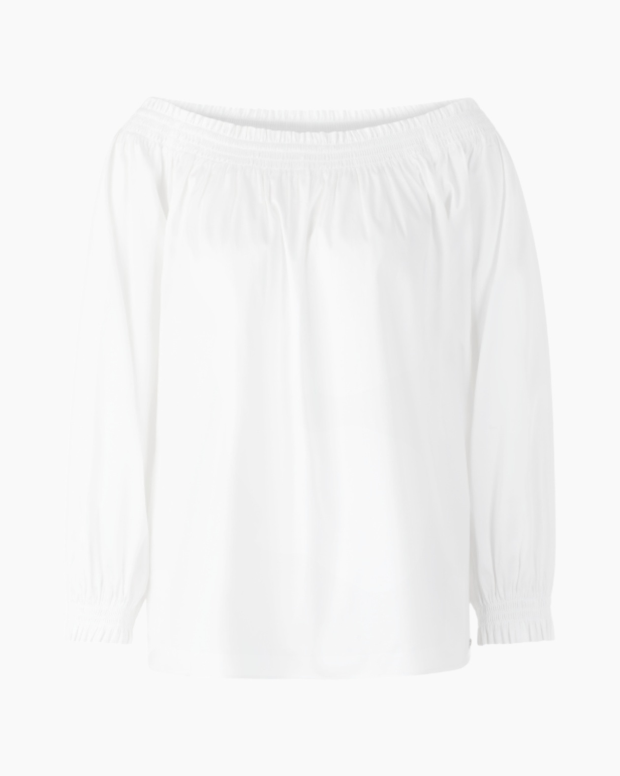 offshoulder, white-top, blouse, puffed-sleeves, cotton