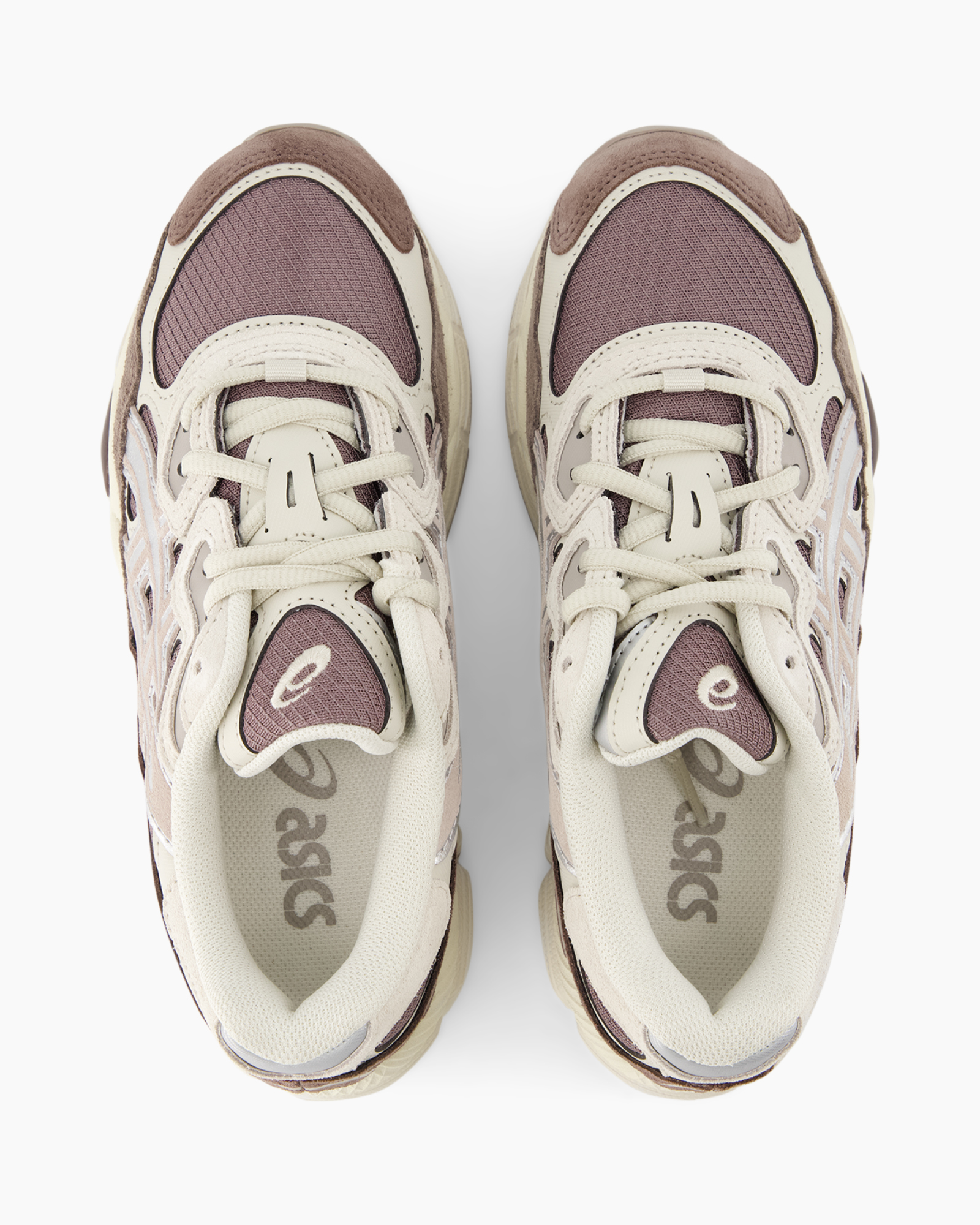 sneakers, athletic, mesh, tan, purple