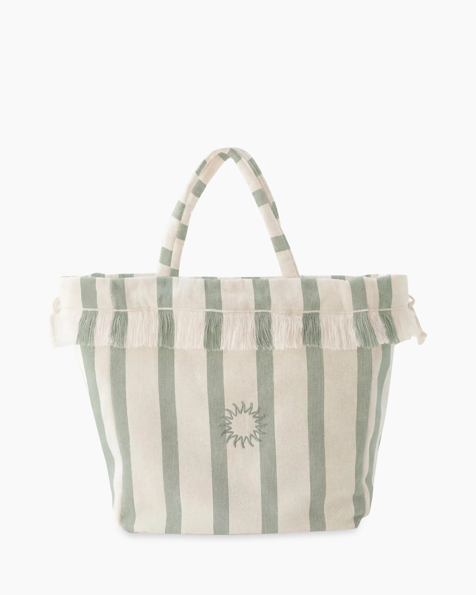 tote bag, striped, fringe, canvas, handbag