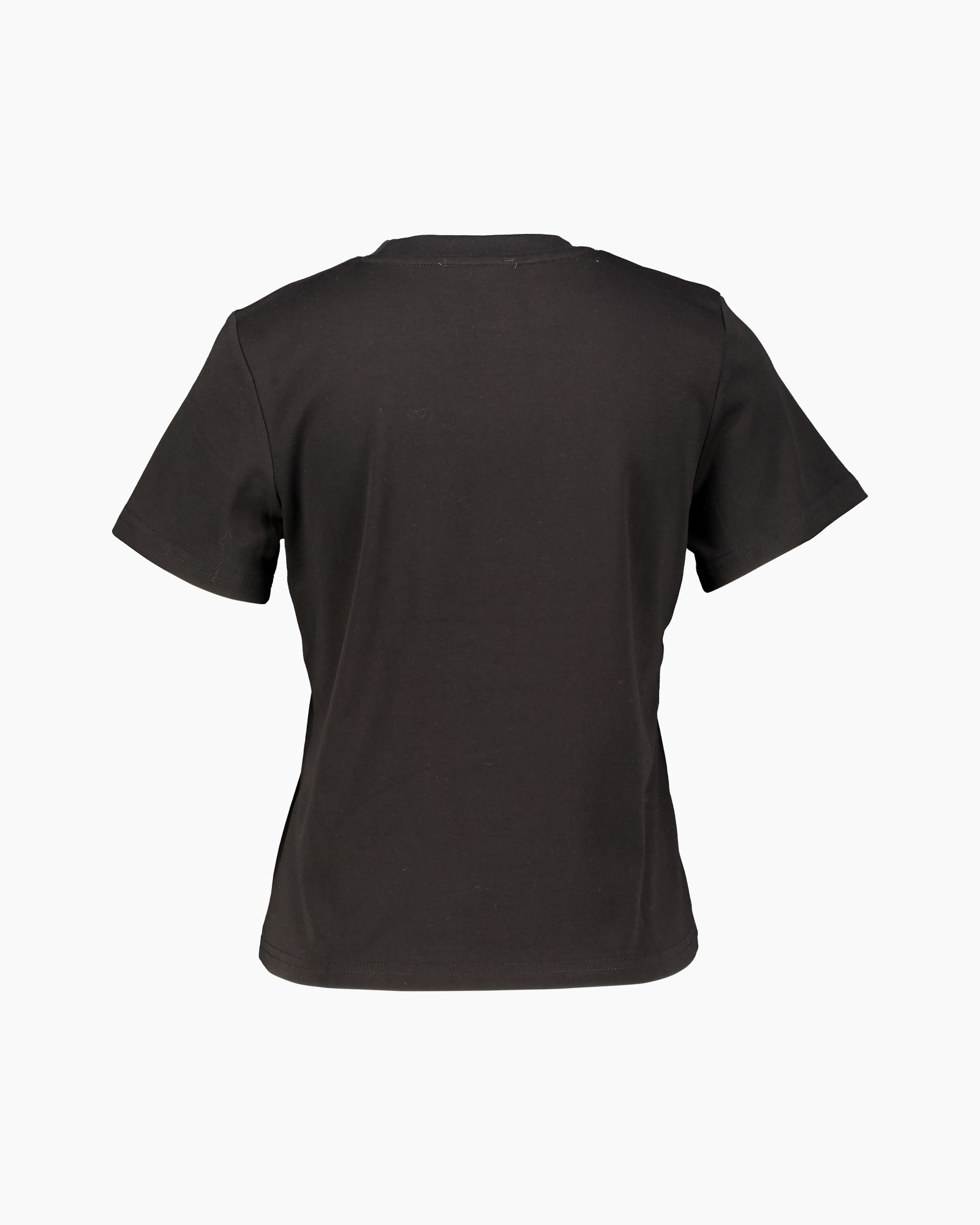 t-shirt, short sleeve, black, crew neck, basic top