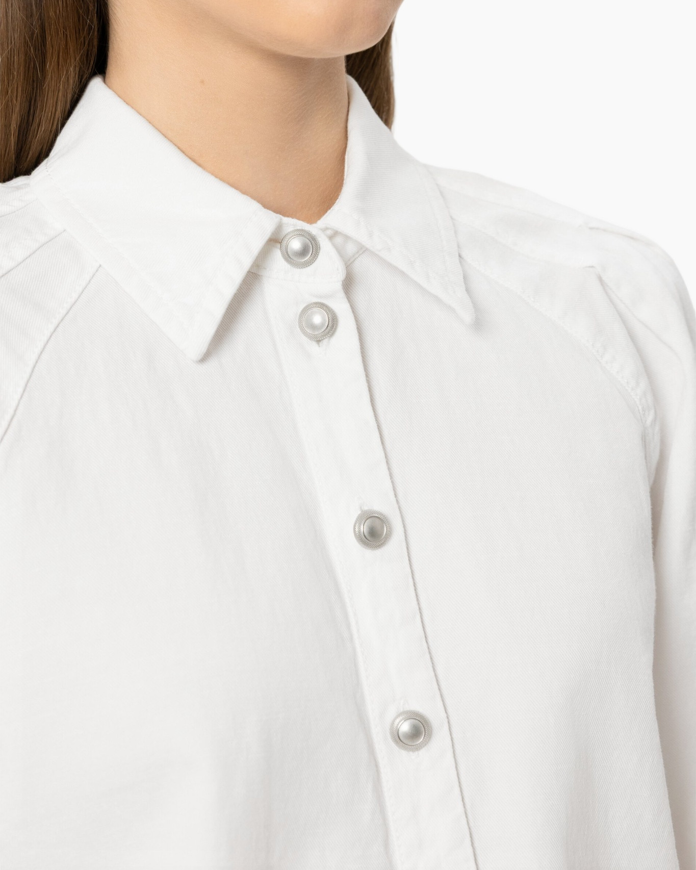 shirt, collar, button-down, white, cotton