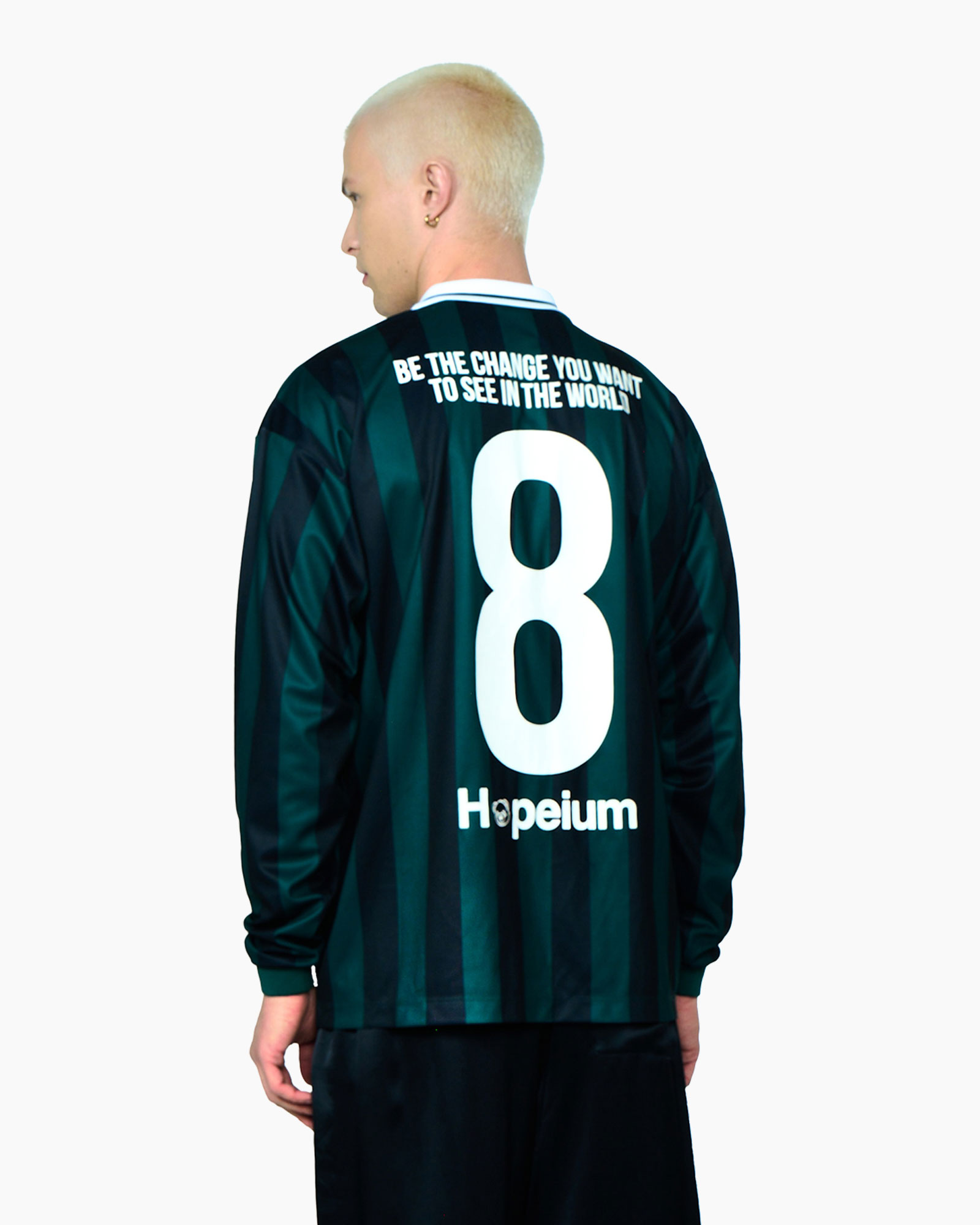 jersey, long-sleeve, striped, number 8, back print
