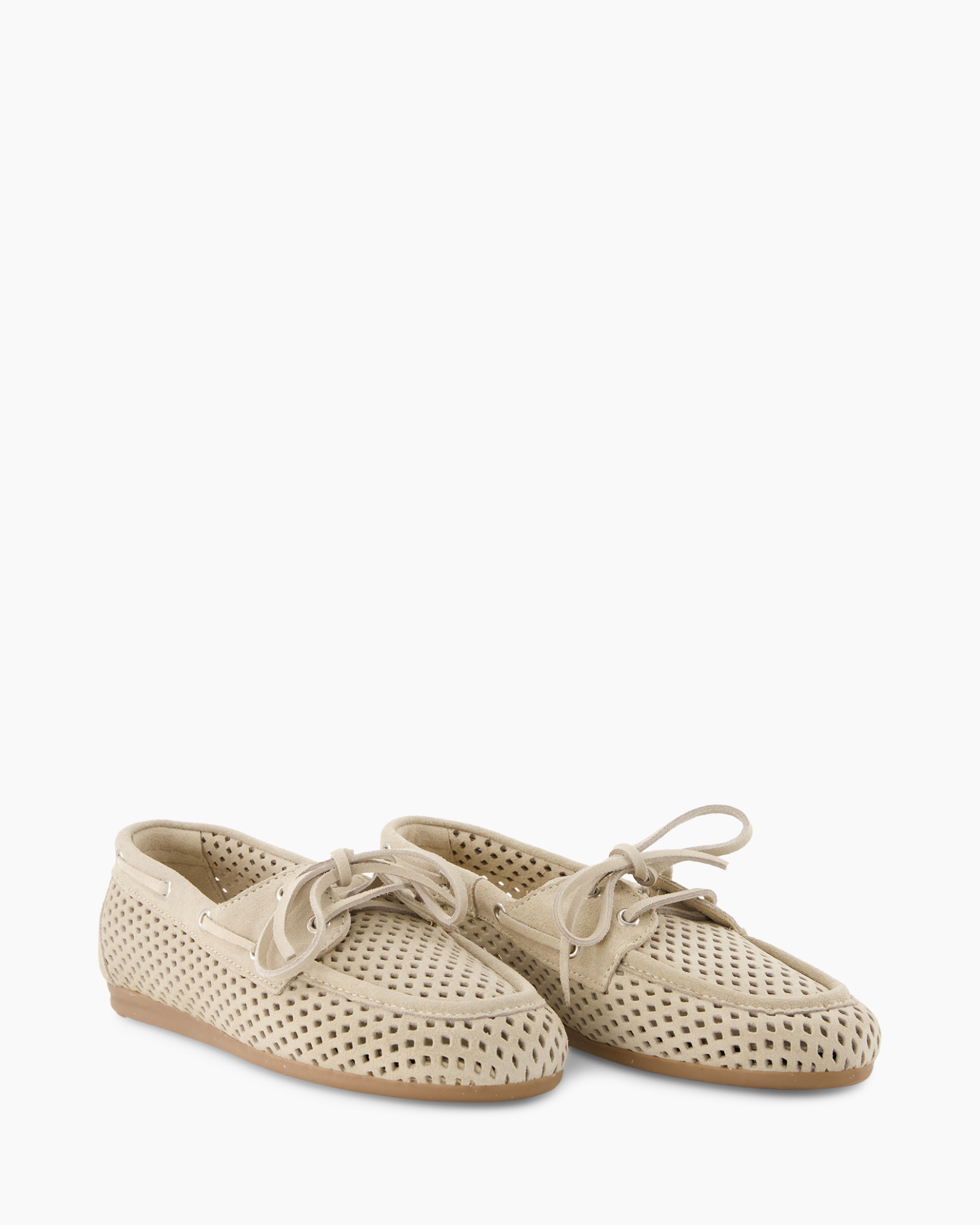 moccasins, loafers, perforated, beige, lace-up