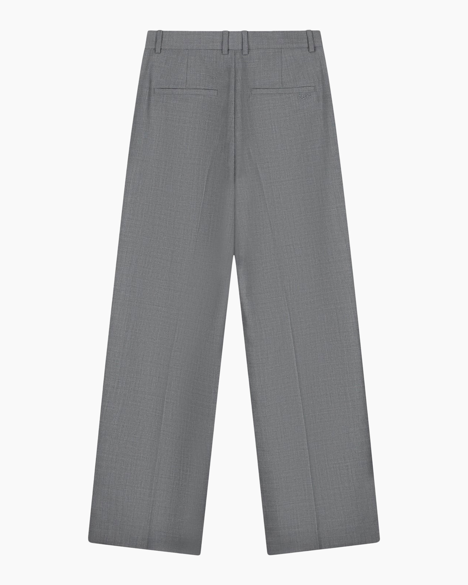 trousers, pants, gray, flat-front, pleated?