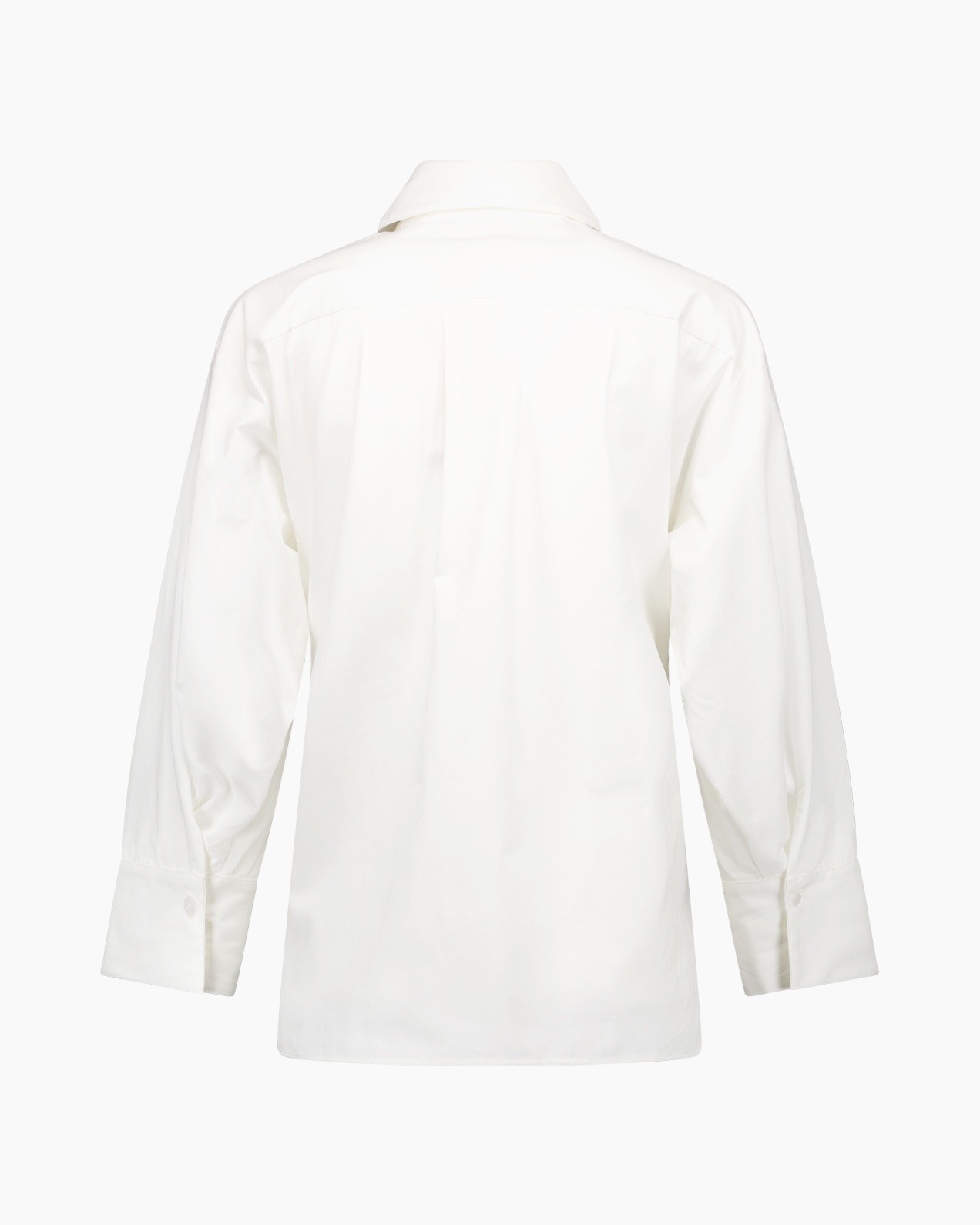 shirt, white, long-sleeve, collar, cotton