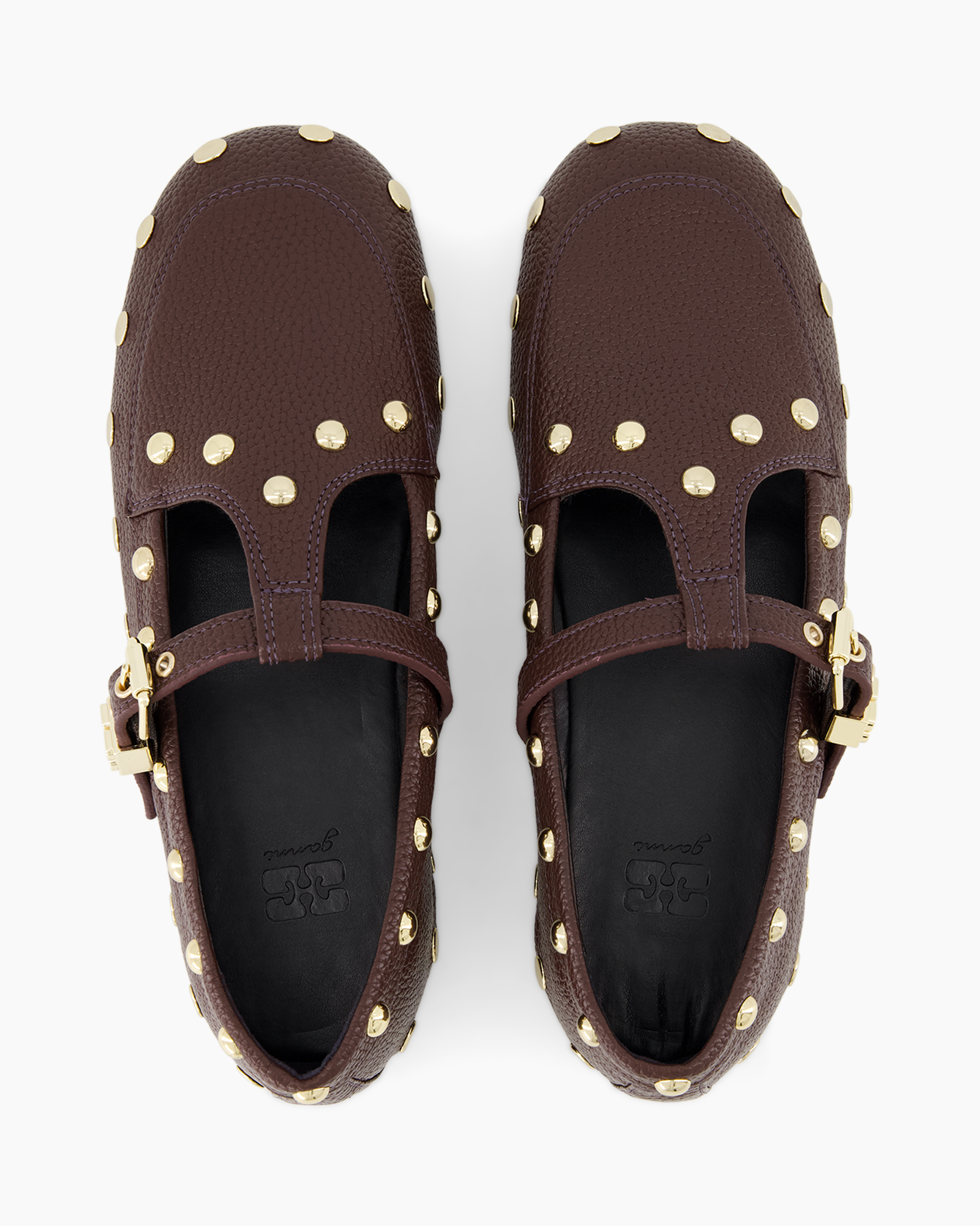 loafers, moccasins, brown, studded, leather
