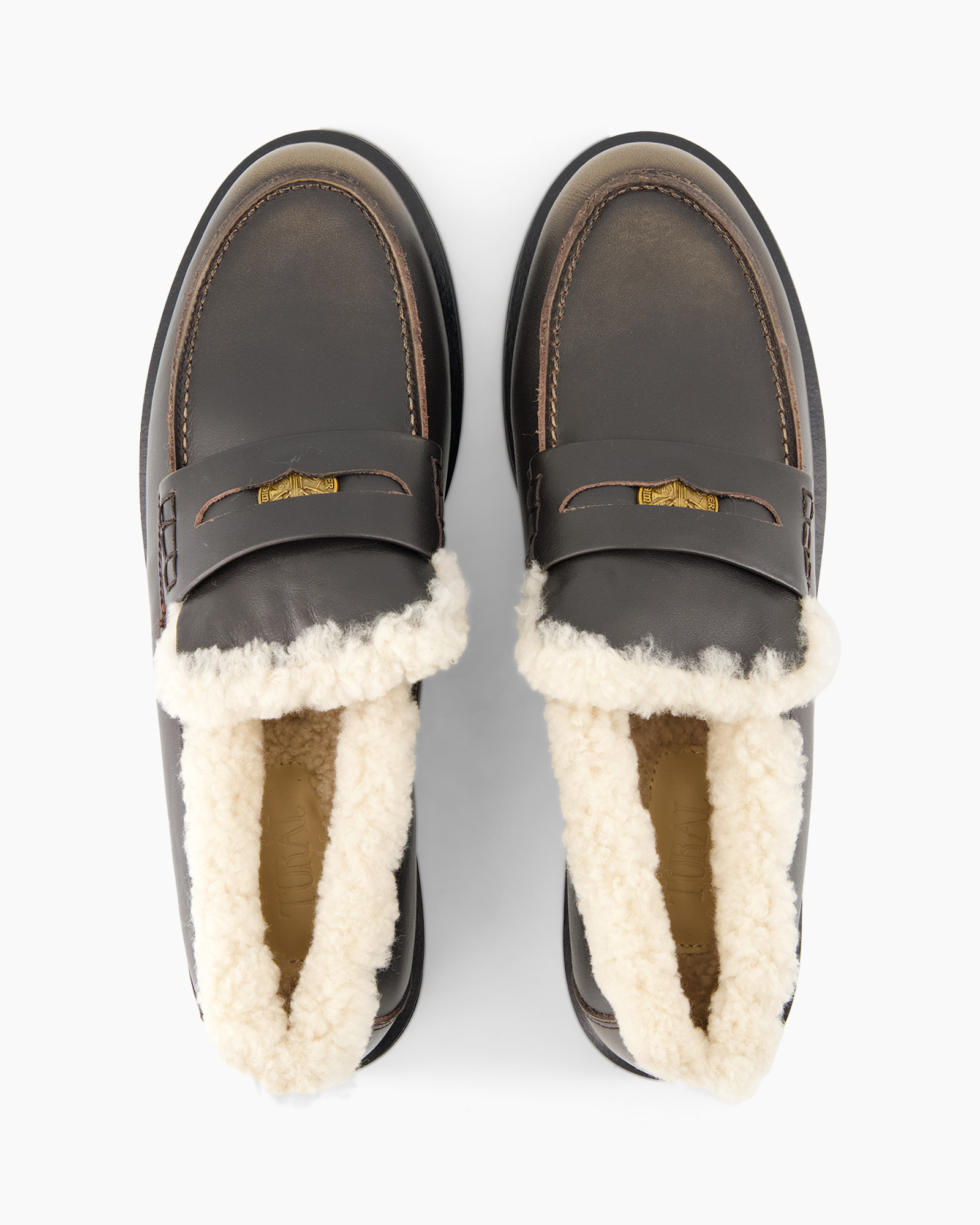 loafers, moccasins, leather, fur-lined, slip-on