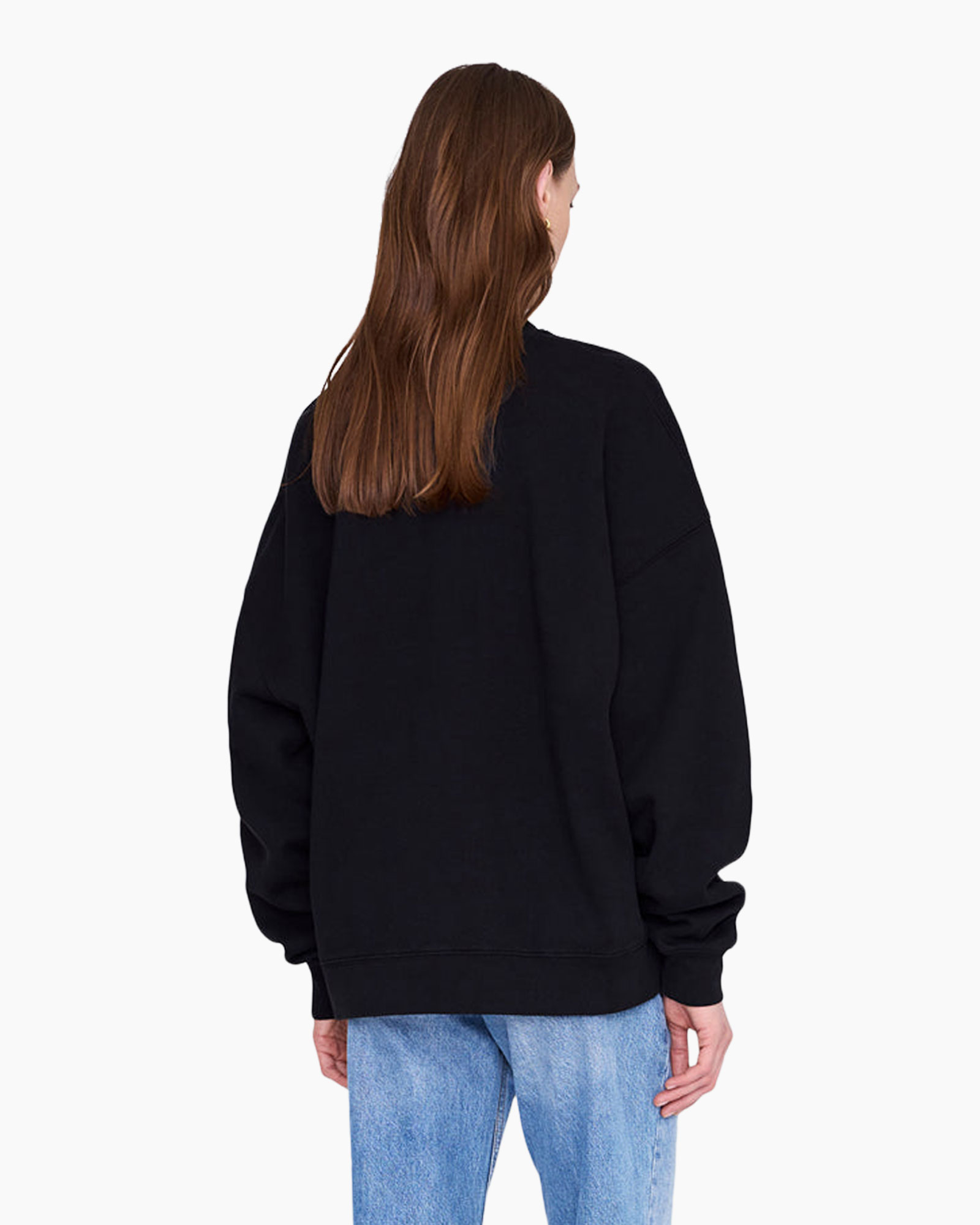 sweatshirt, black, pullover, long sleeves, graphic logo