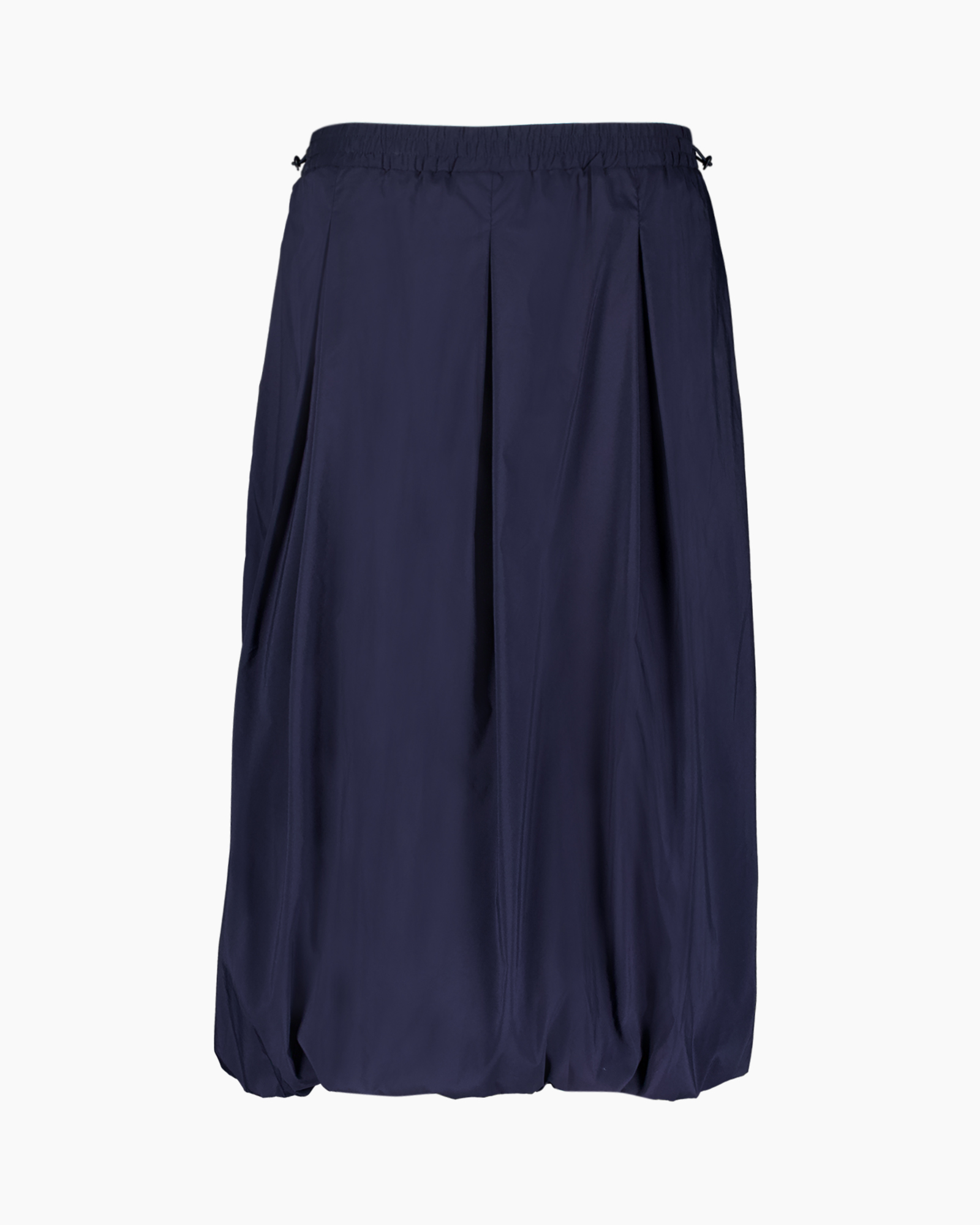 skirt, long skirt, navy, pleated, elastic waist