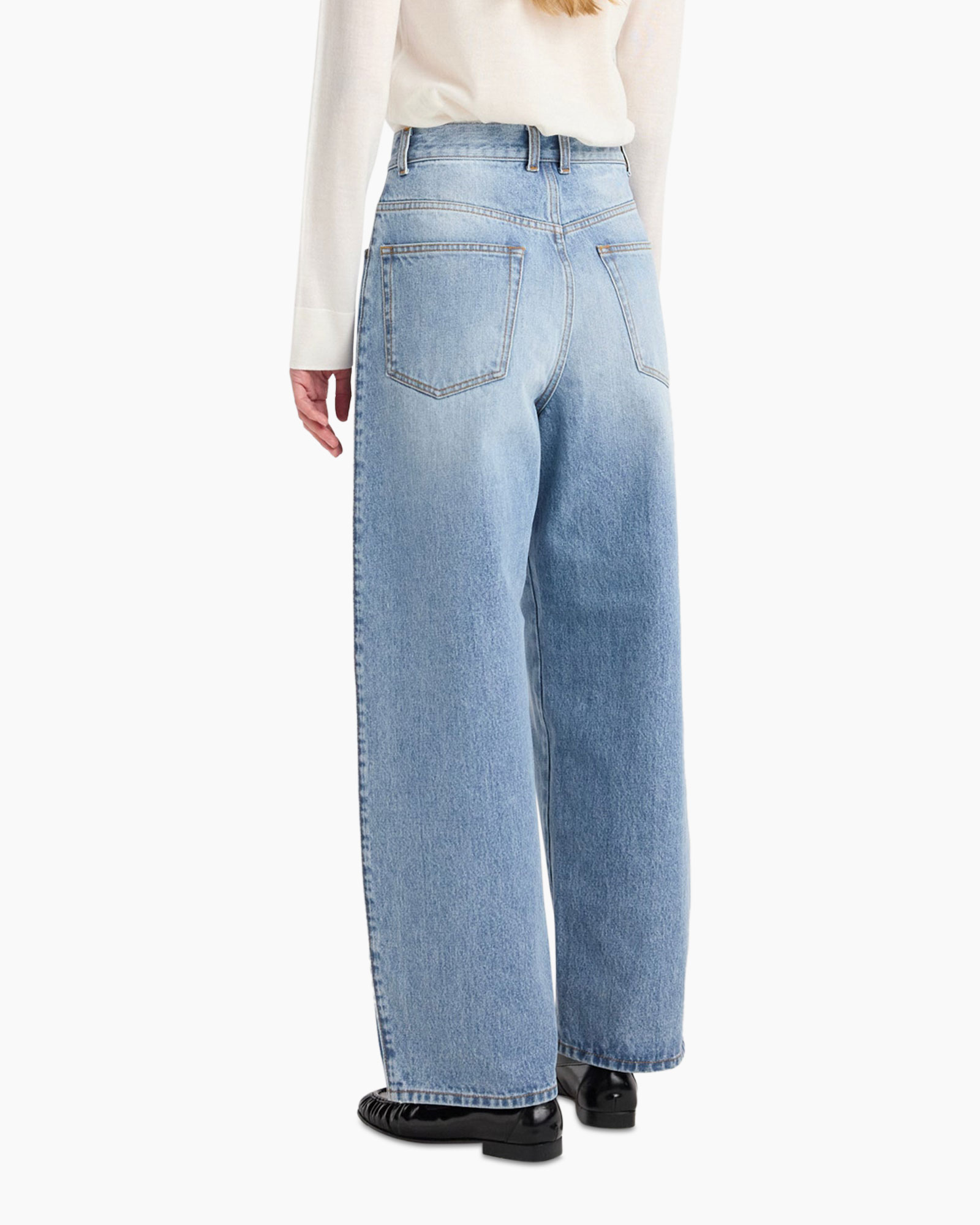 jeans, wide leg, light wash,  denim, pocketed