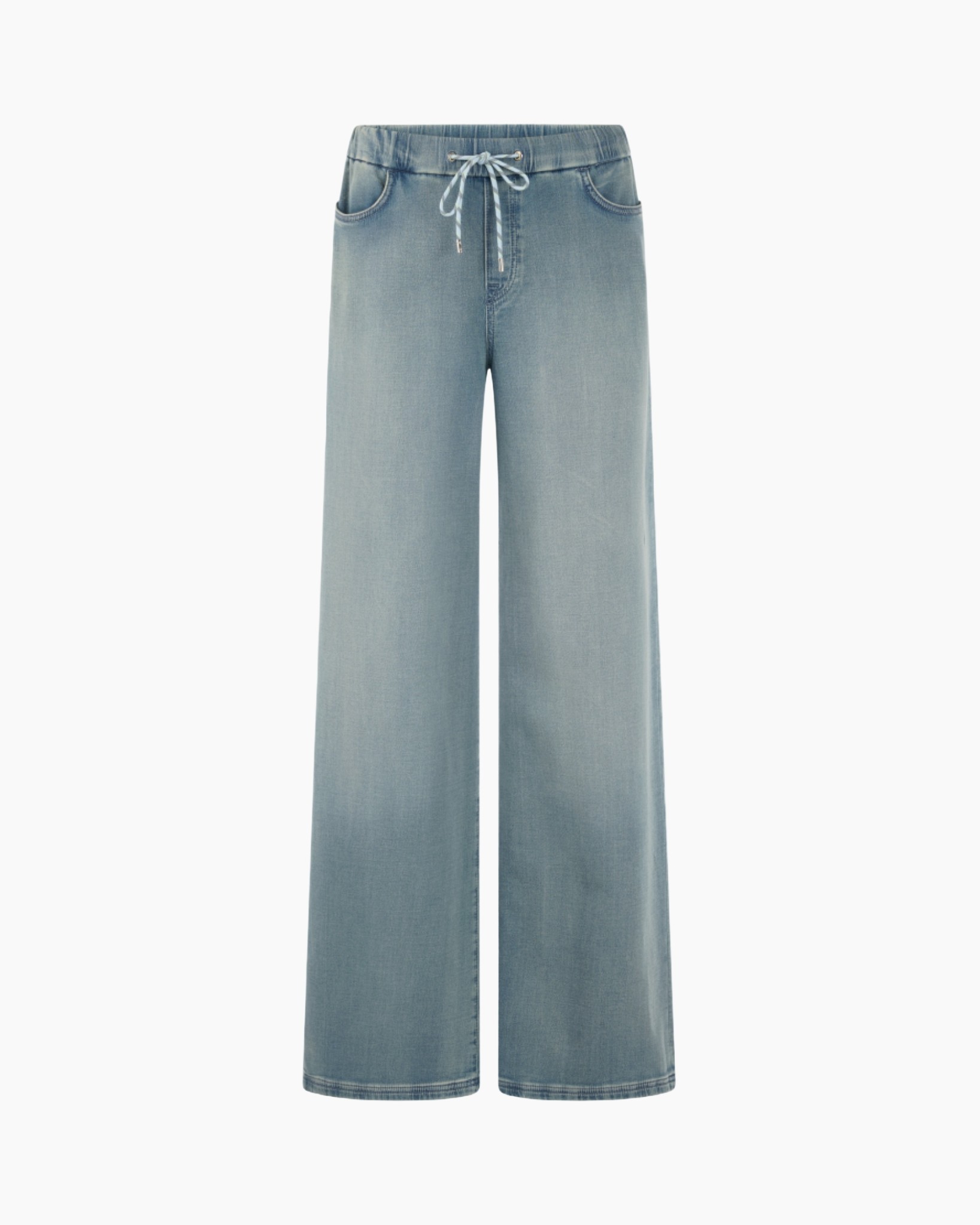pants, denim, jeans, wide-leg, drawstring, jeans, pants, wide-leg, drawstring, light-wash