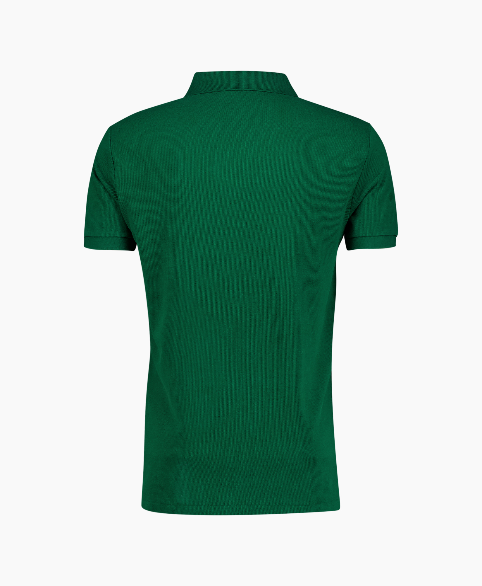polo shirt, short sleeve, green, collar, cotton blend