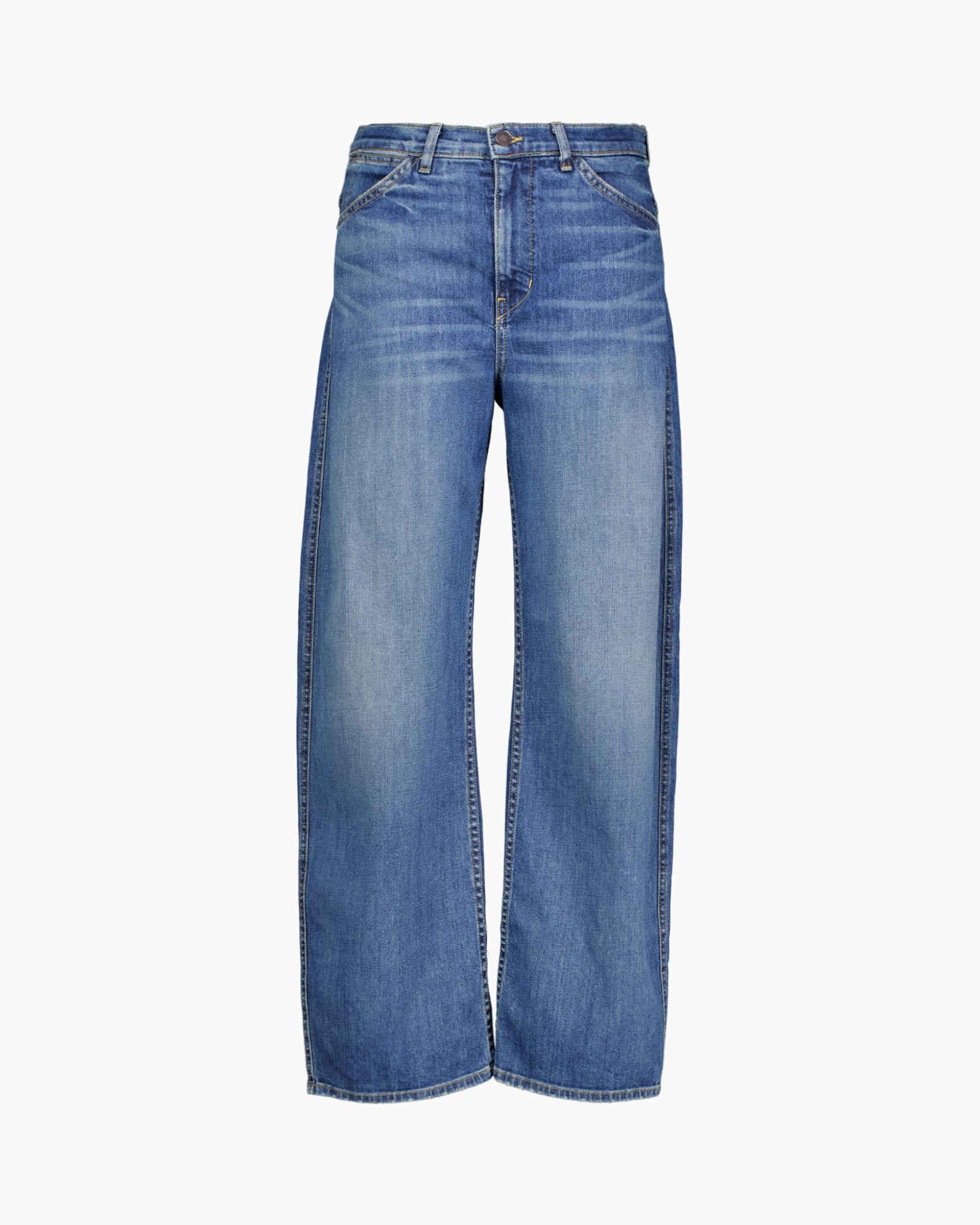 jeans, denim, wide-leg, blue, distressed