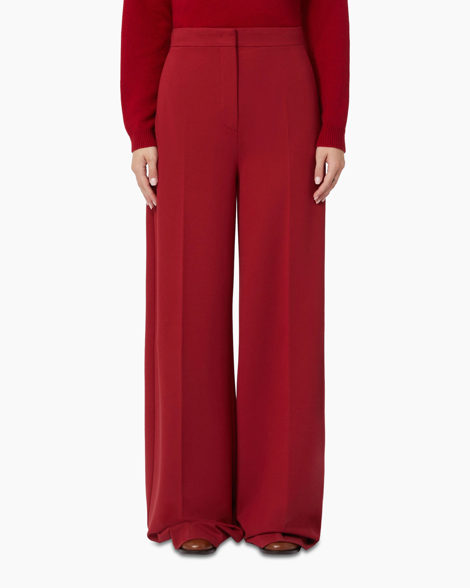 Pantalon Taverna donker rood