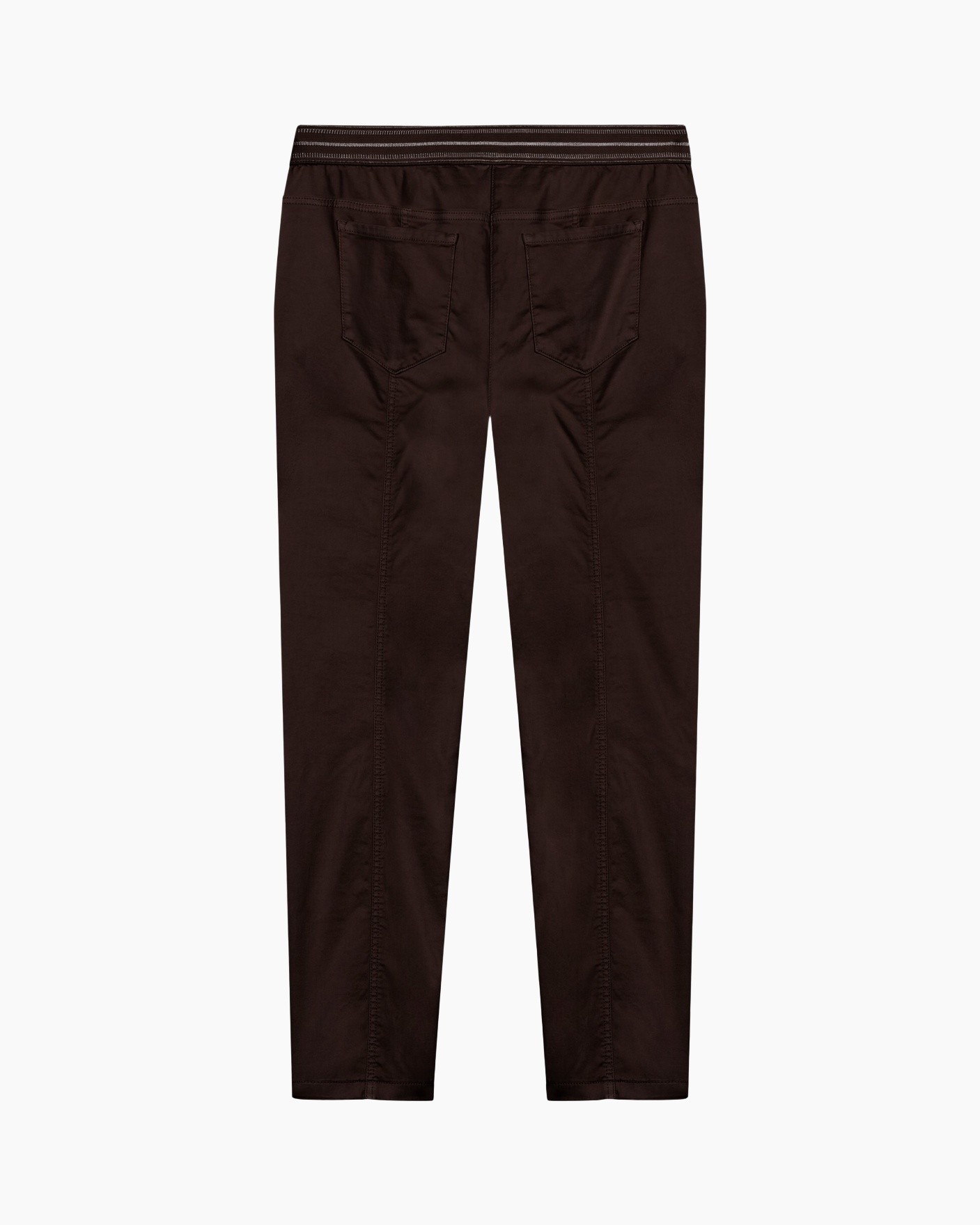 pants, trousers, back pockets, slim fit, brown