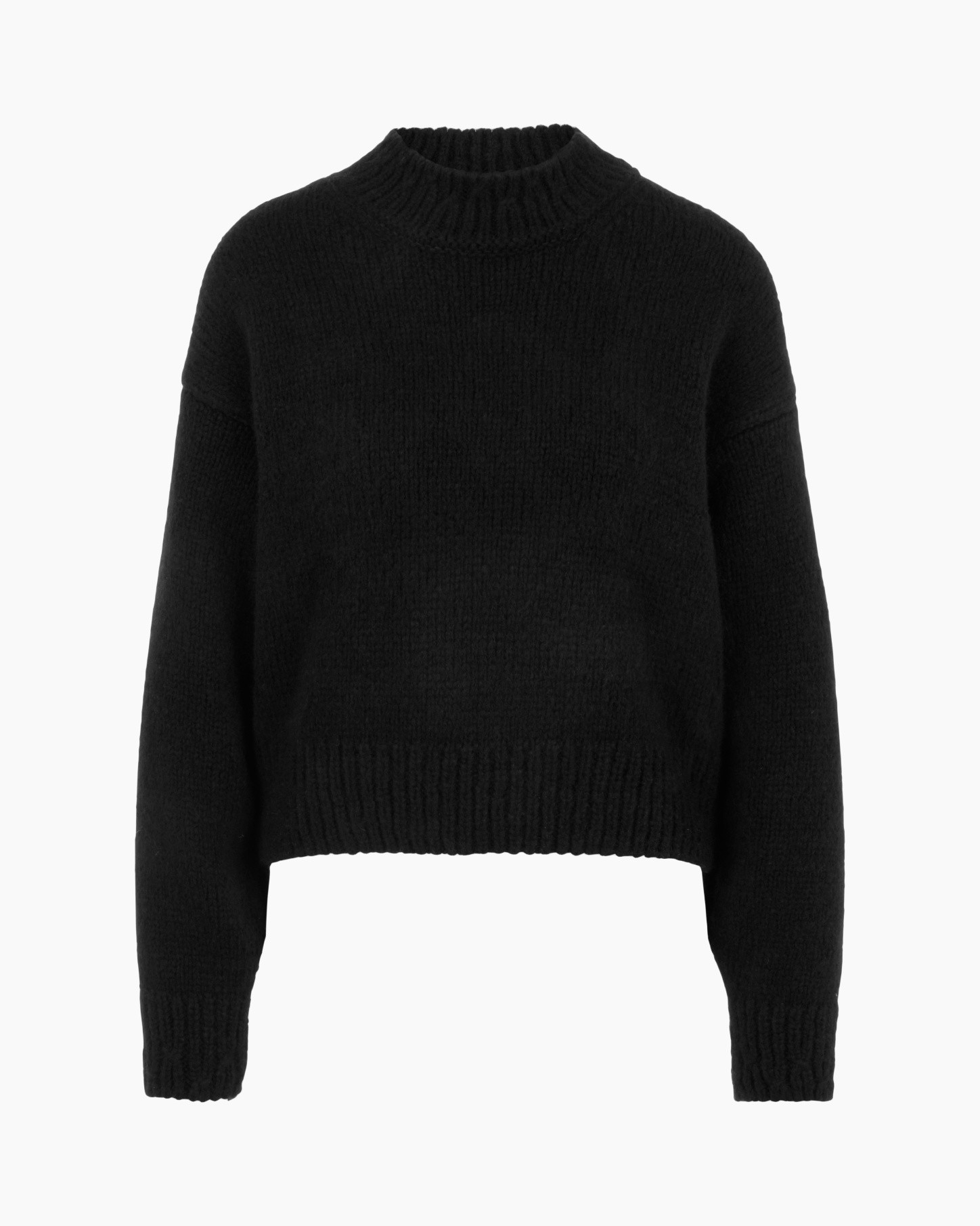 sweater, knitwear, black, crew neck, oversized