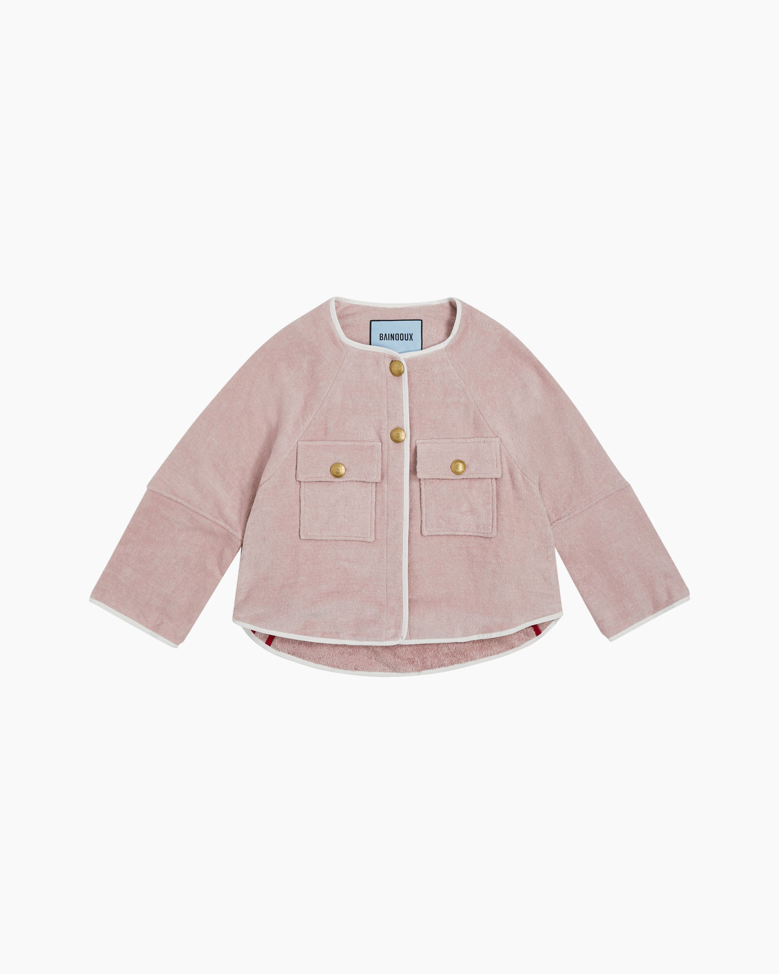 pink, jacket, kids, corduroy, pockets