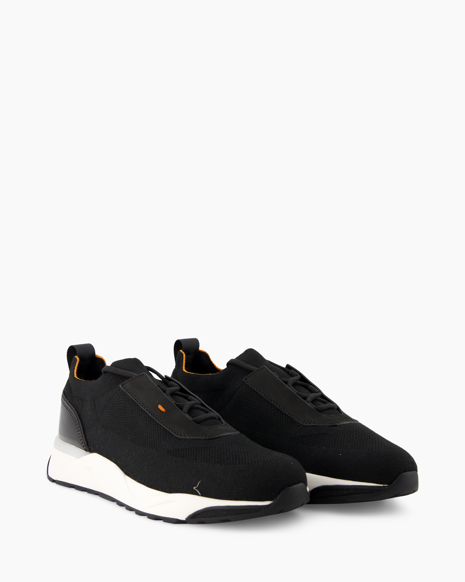 sneaker, black, athletic, mesh, slip-on
