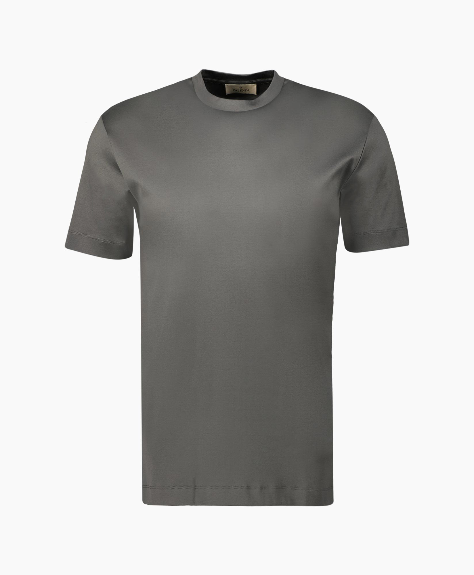 T-shirt Interlock Supima Donker Grijs