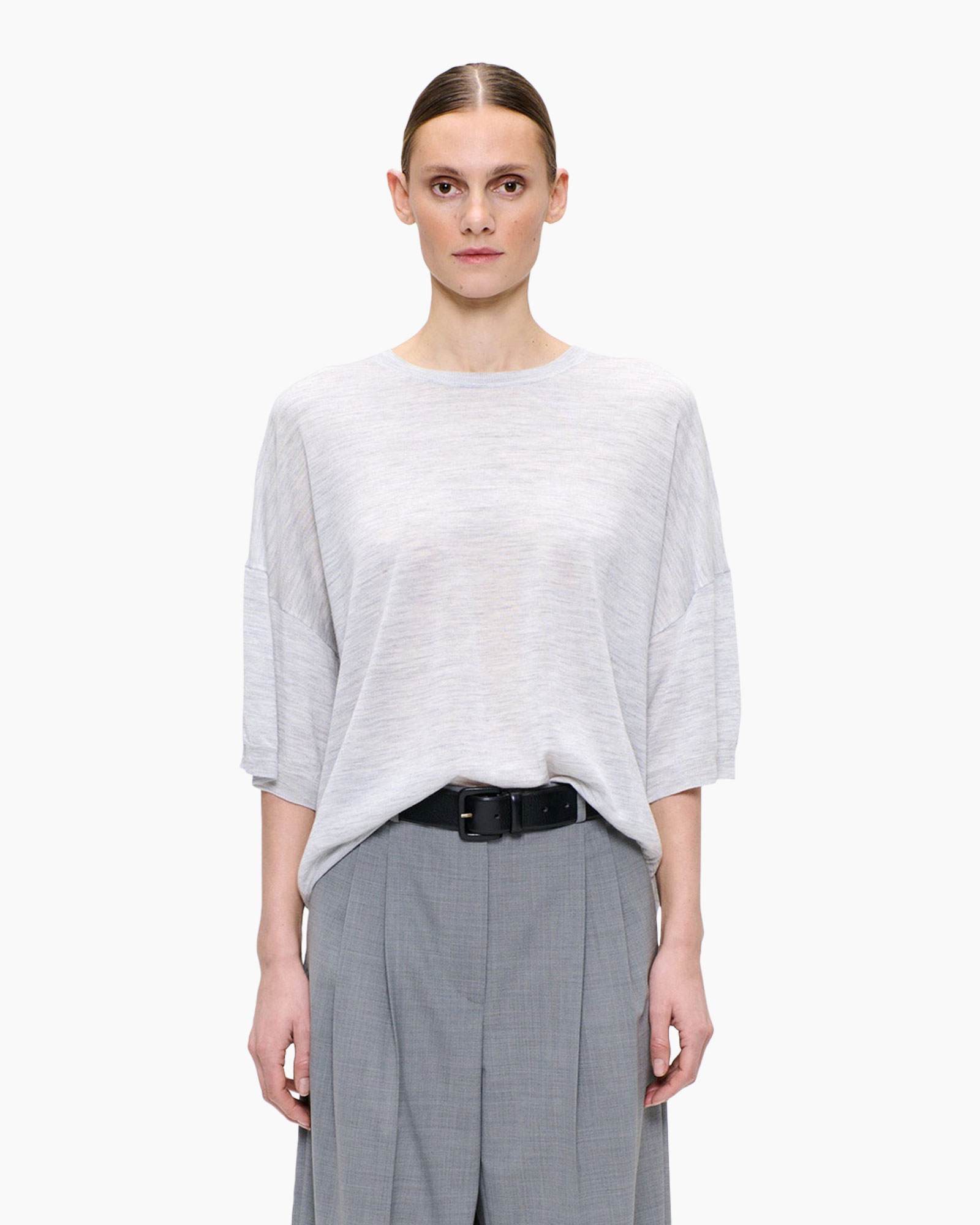 Top Summer Merino Dawson Licht Grijs