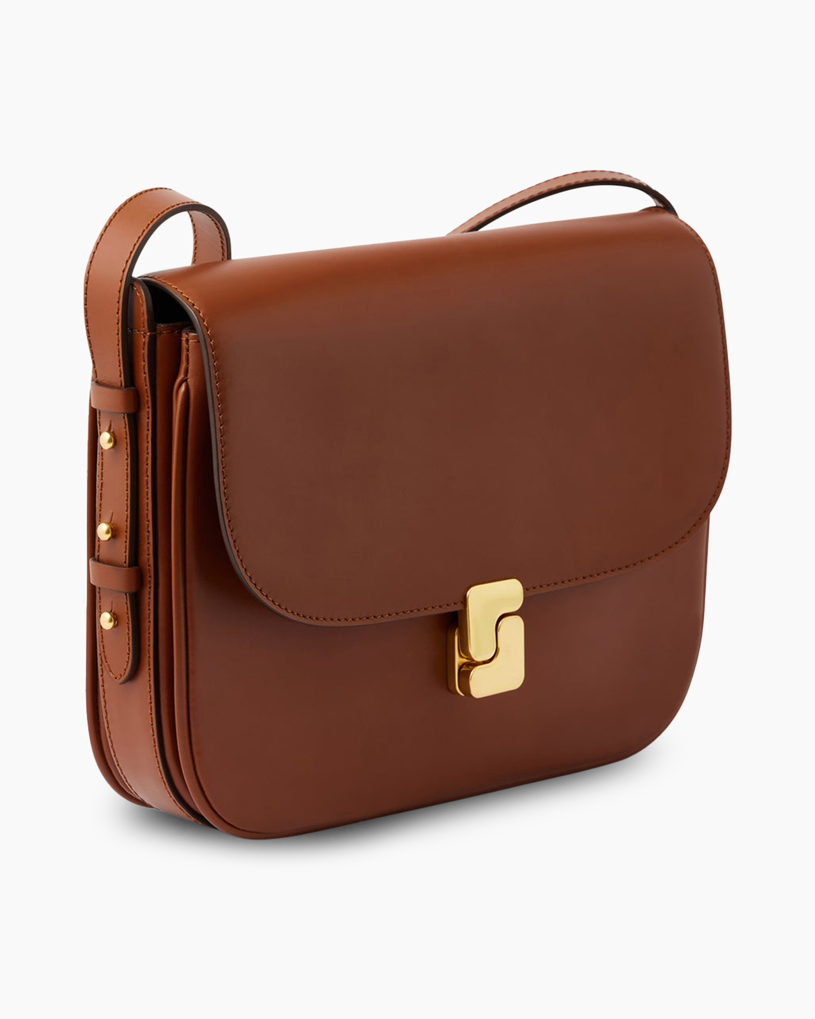 handbag, shoulder bag, brown, leather, gold hardware
