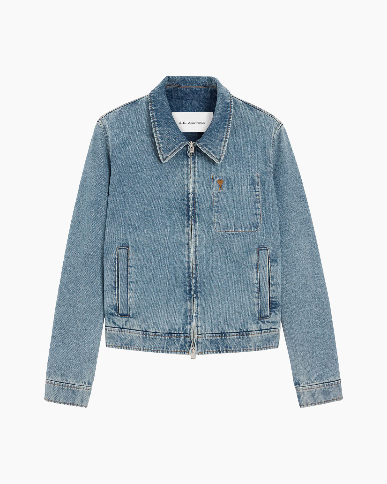 denim, jacket, jean, zipper, pocket