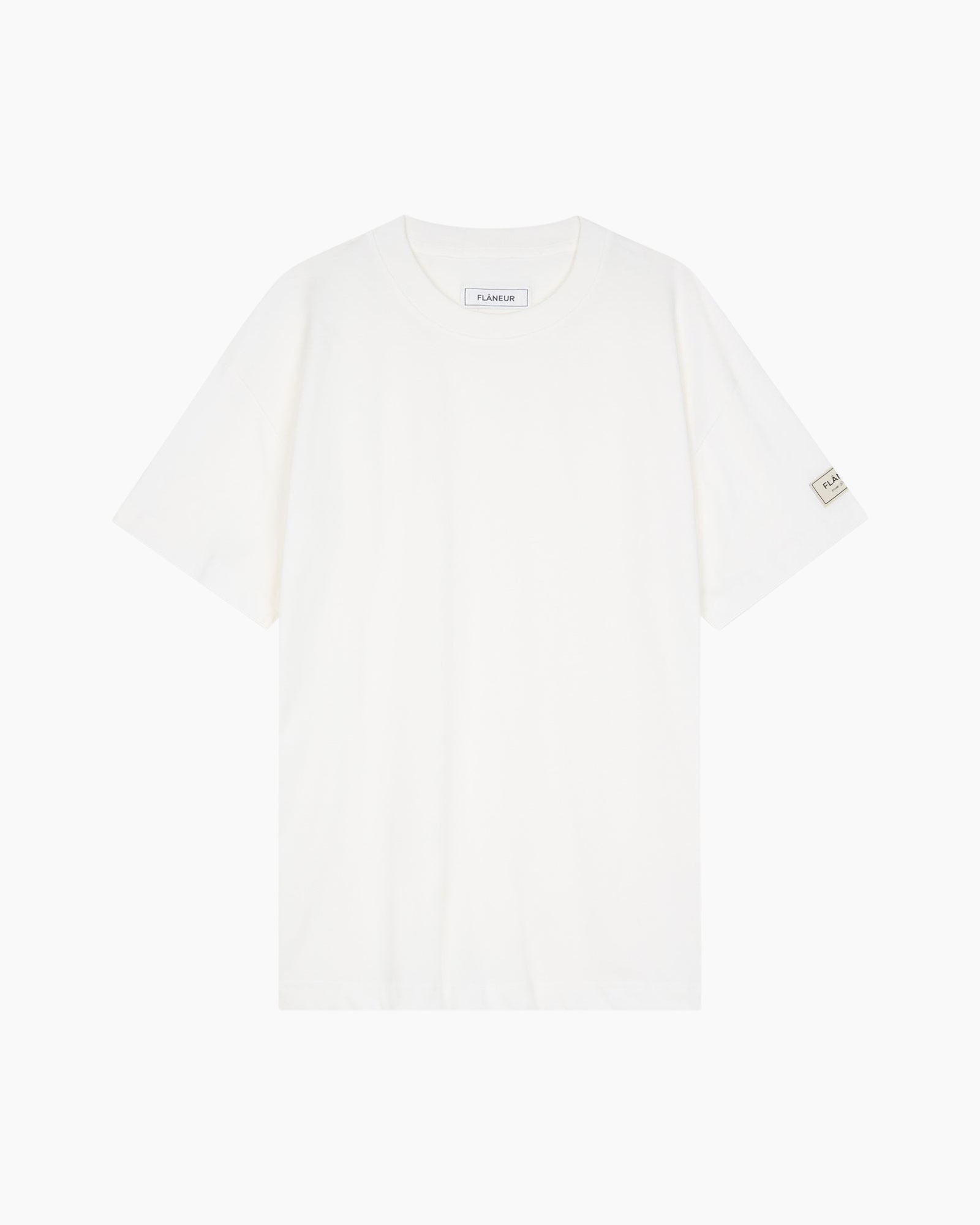 t-shirt, short sleeve, white, crew neck, plain