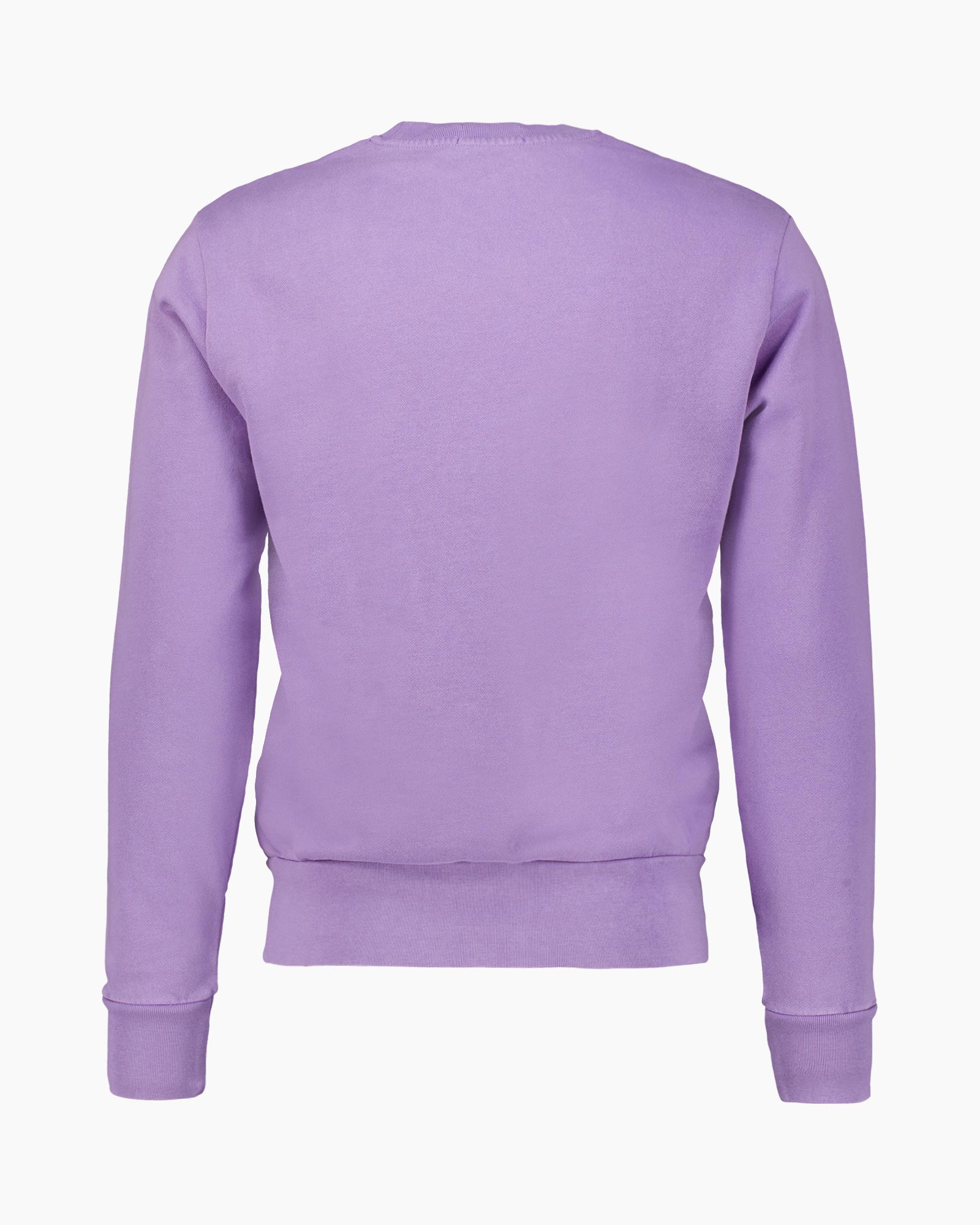 sweatshirt, long sleeves, purple, knit, back view
