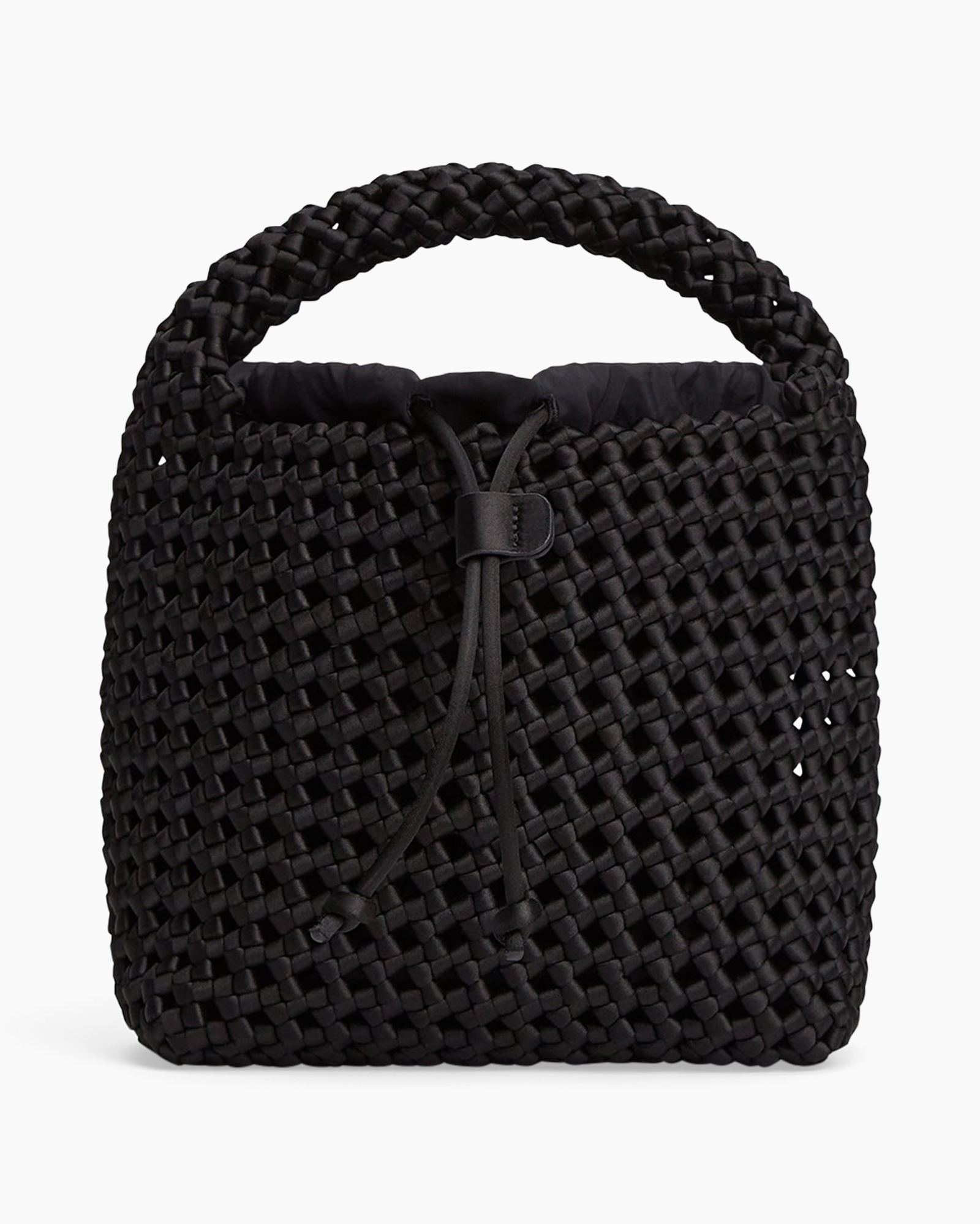 bag, handbag, basket weave, black, shoulder bag