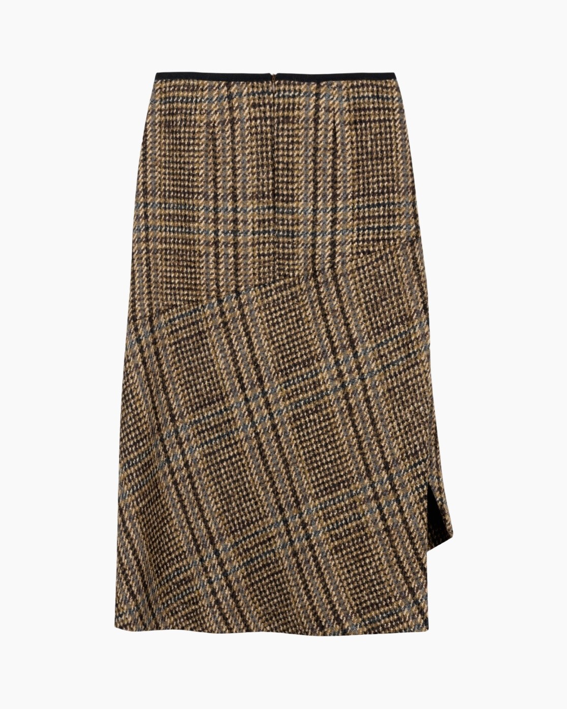 skirt, plaid, midi, wool, pattern