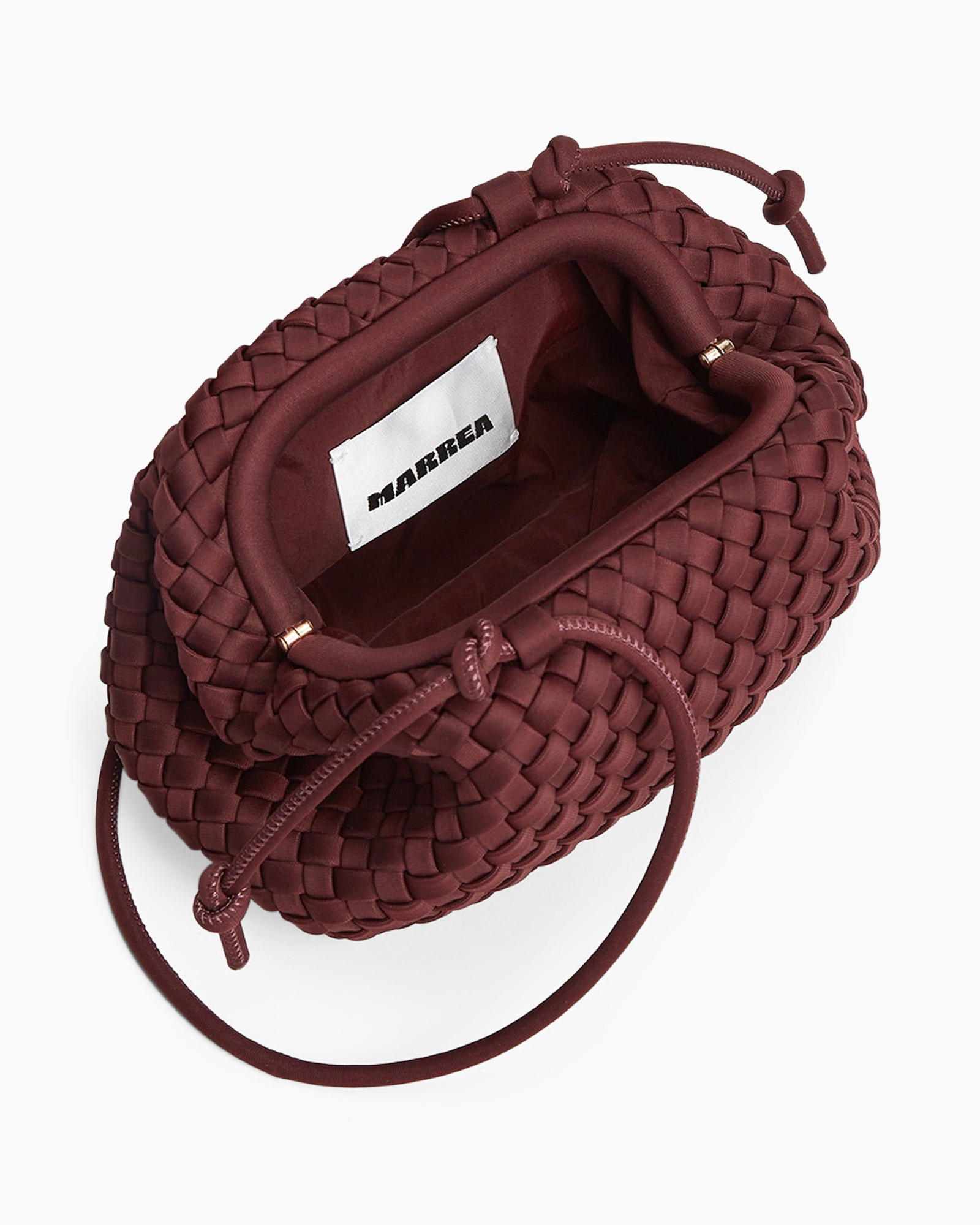 handbag, woven, red, pouch, drawstring