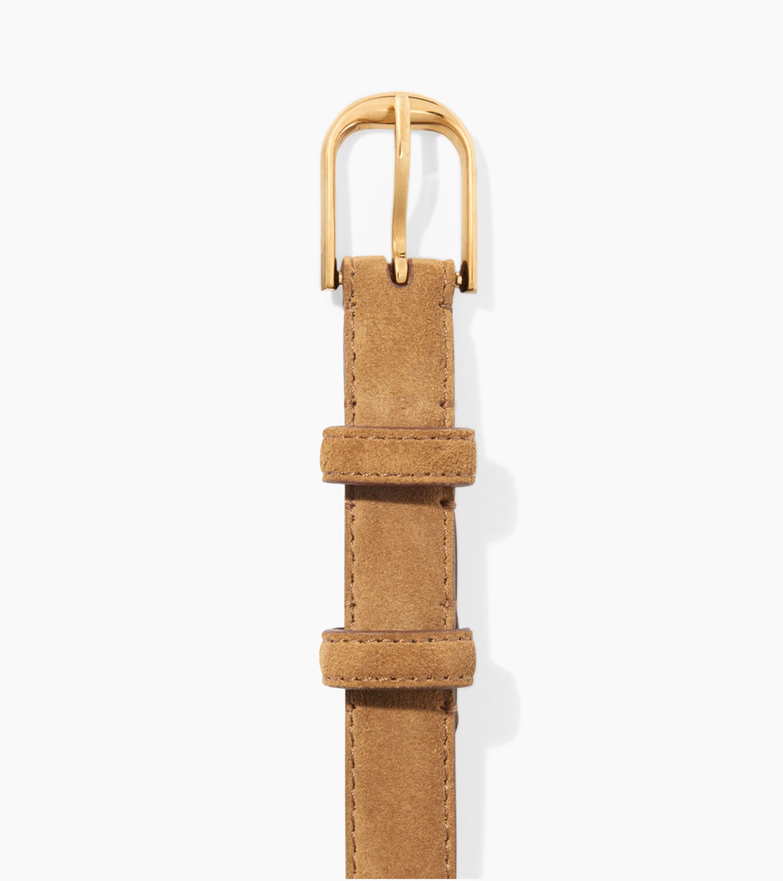 belt, suede, brown, thin belt, buckle