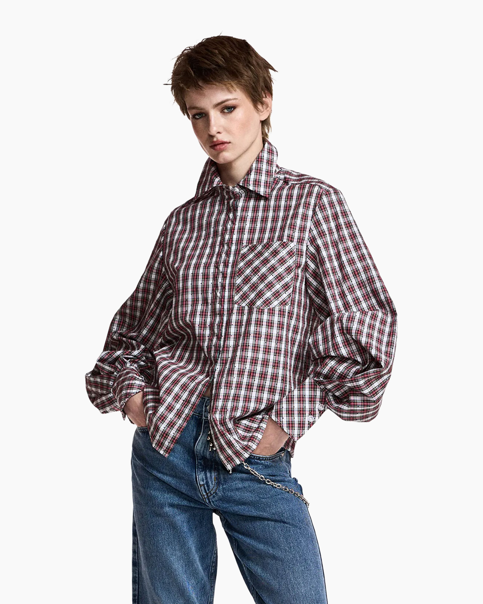 Blouse Kalmia Rood dessin