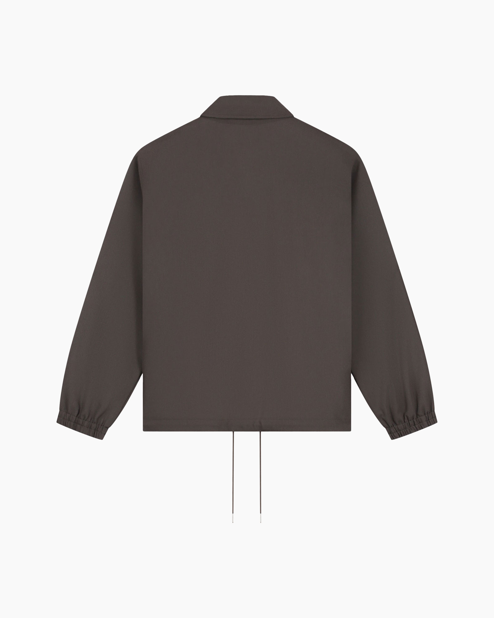 jacket, long sleeve, drawstrings, collar, solid color