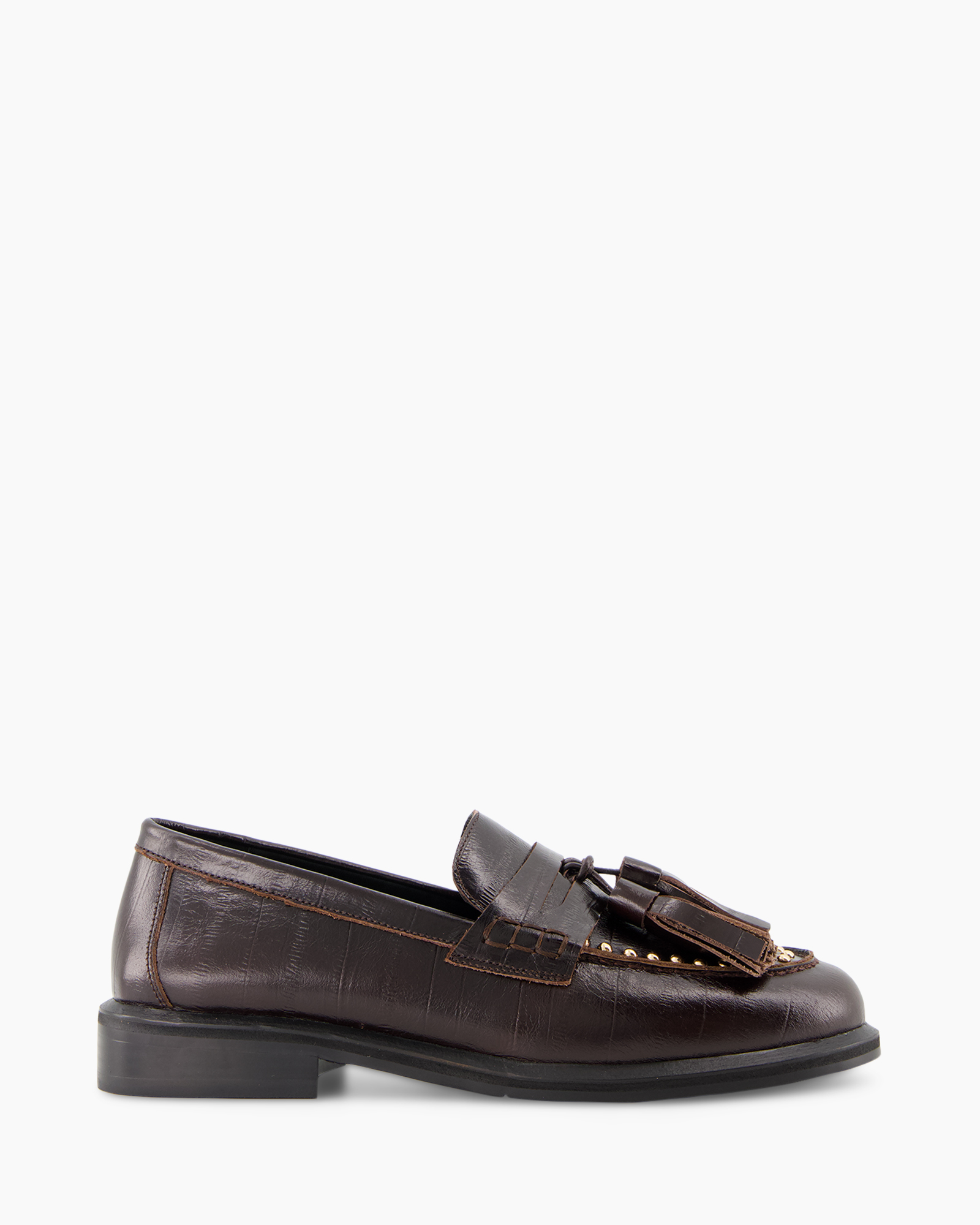 loafer, dress shoe, leather, brown, penny loafer