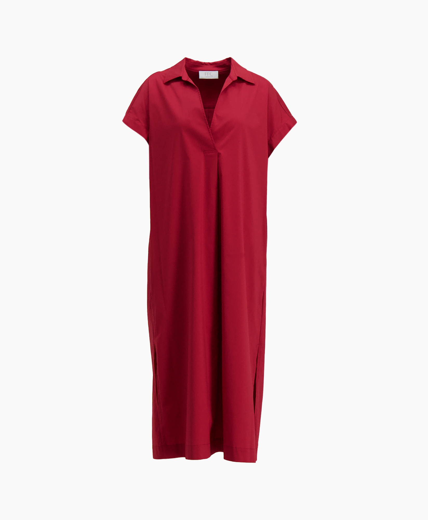 dress, red, short sleeve, loose, sundress