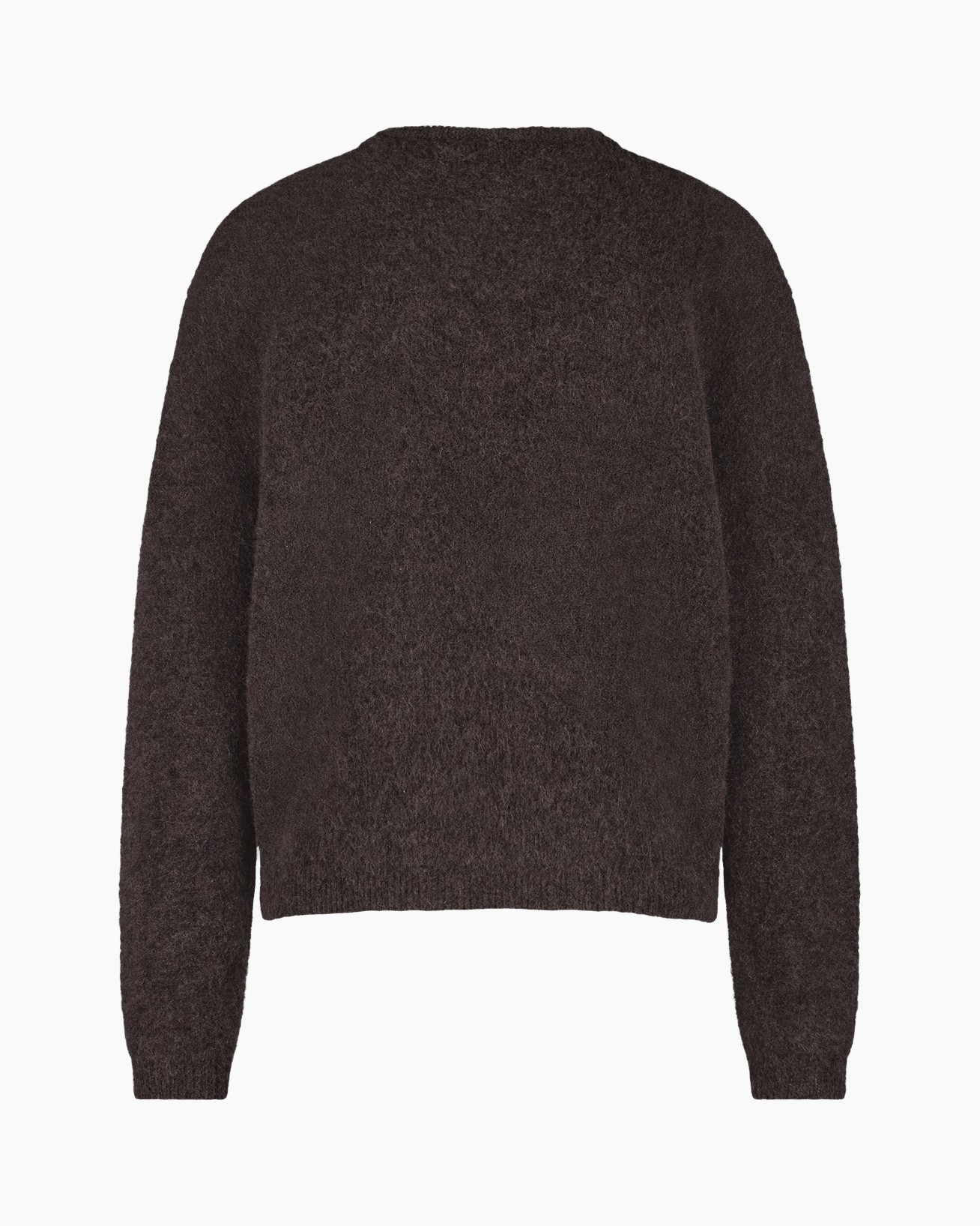 knit, sweater, brown, long-sleeve, pullover
