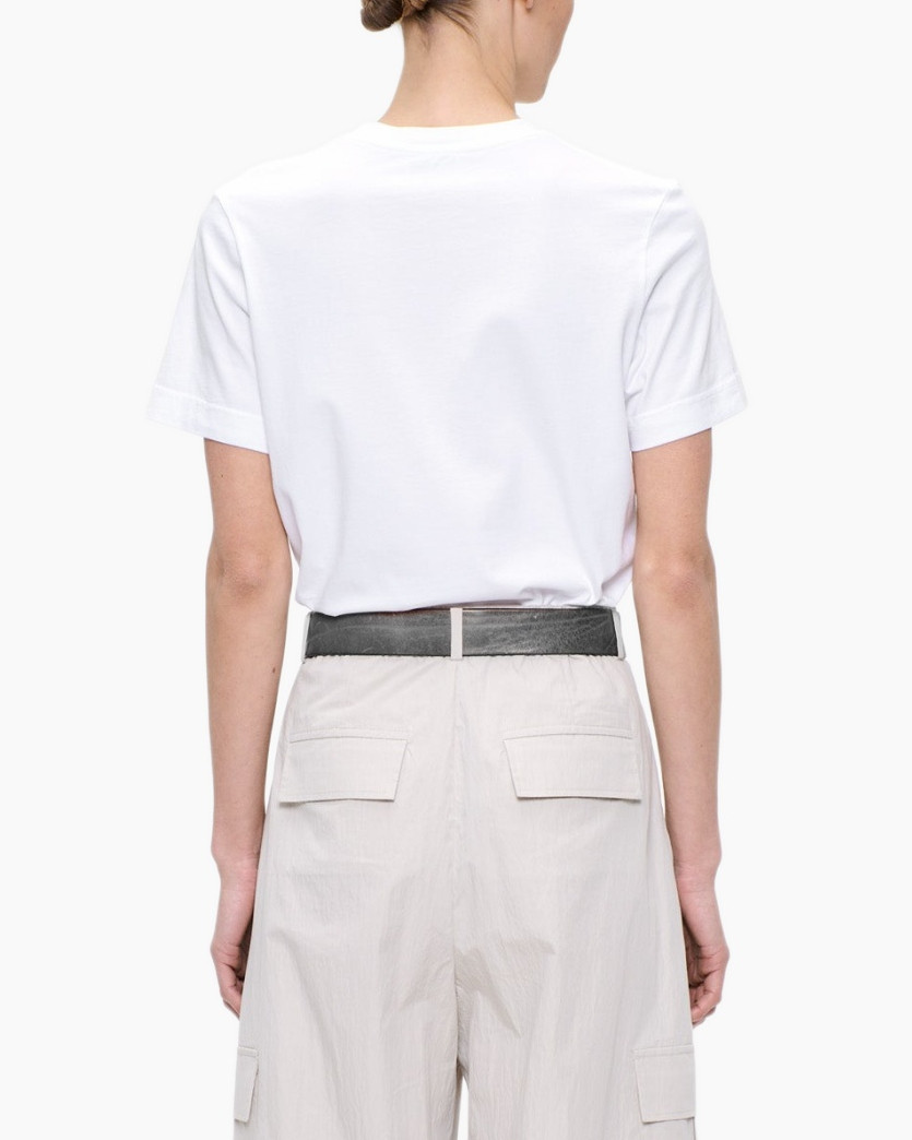 T-Shirt, Accessories, Belt, Shirt, Person