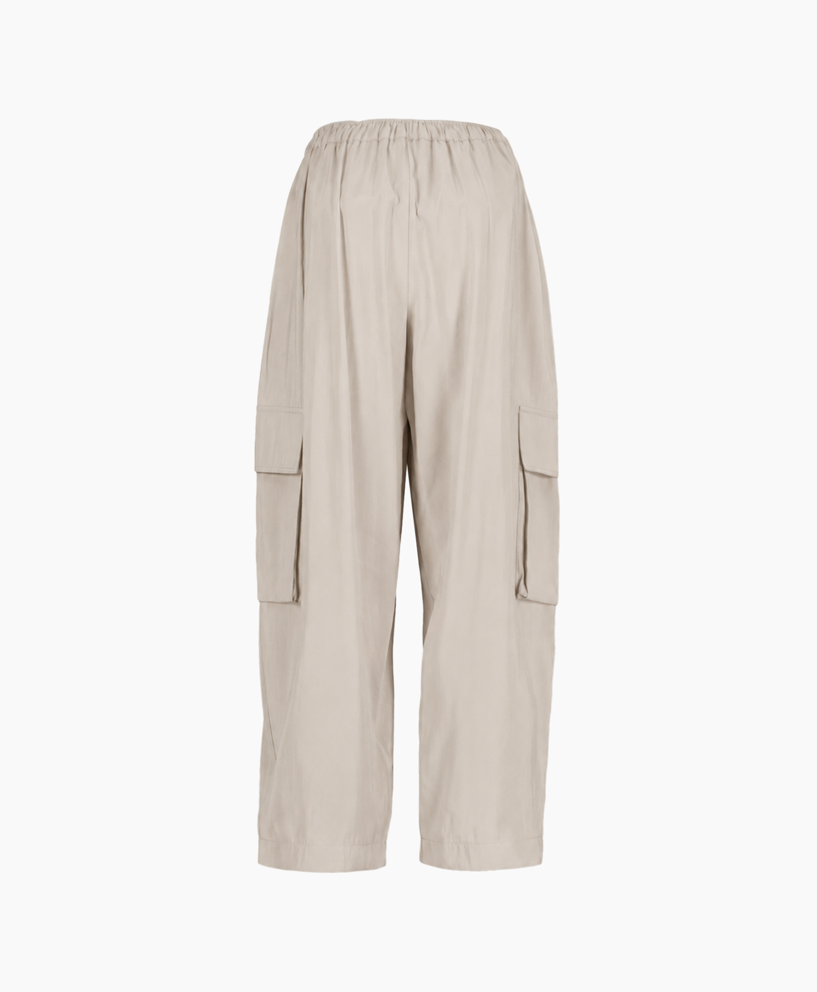 cargo pants, beige pants, cargo pockets, drawstring waist, tapered legs
