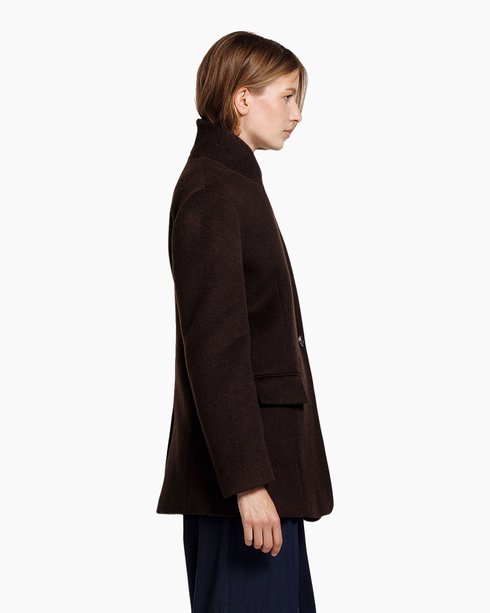 coat, jacket, brown, collar, pocket